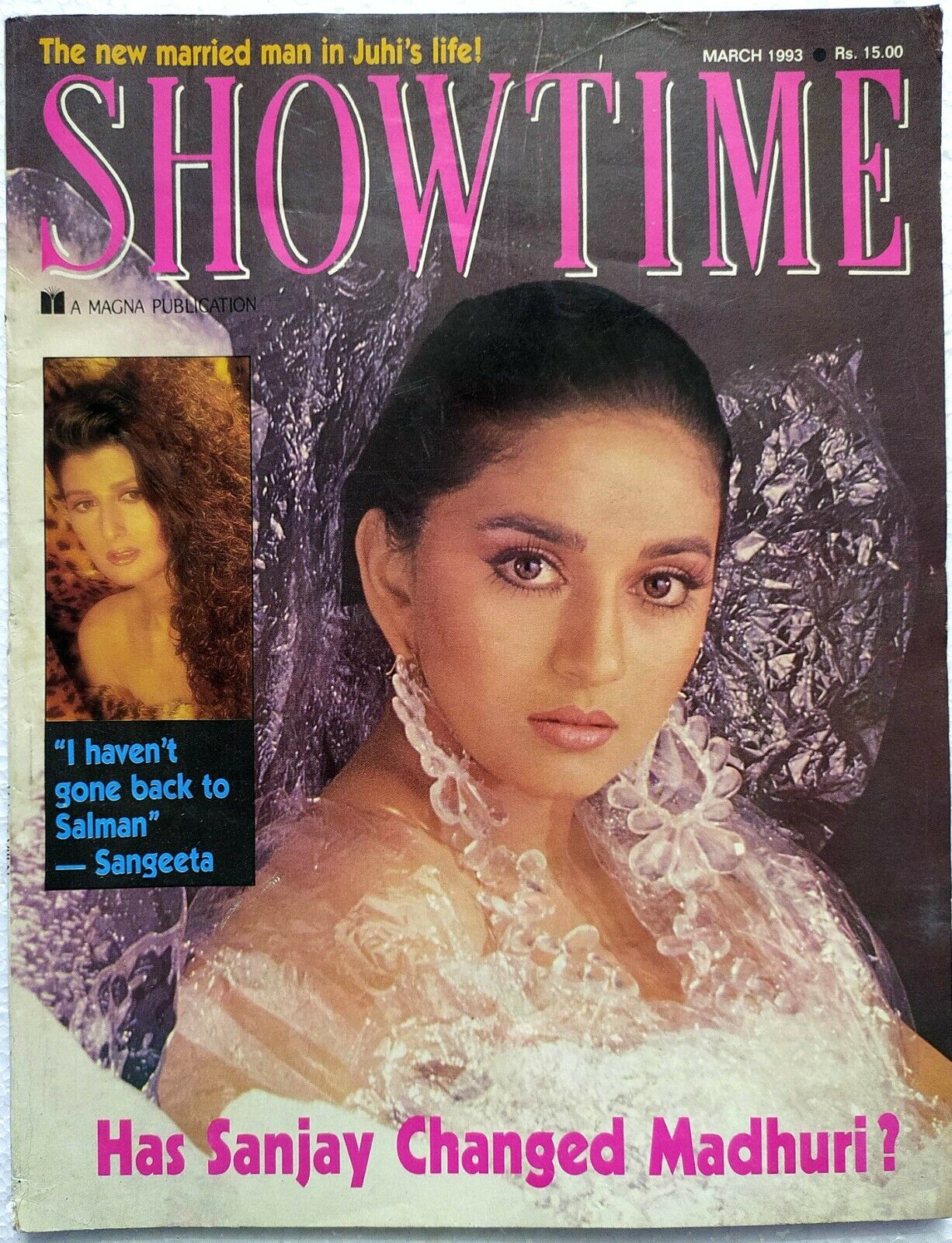 Showtime Mar 1993 Madhuri Padmini Shah Rukh Juhi Salman Nagma Raveena Sangeeta