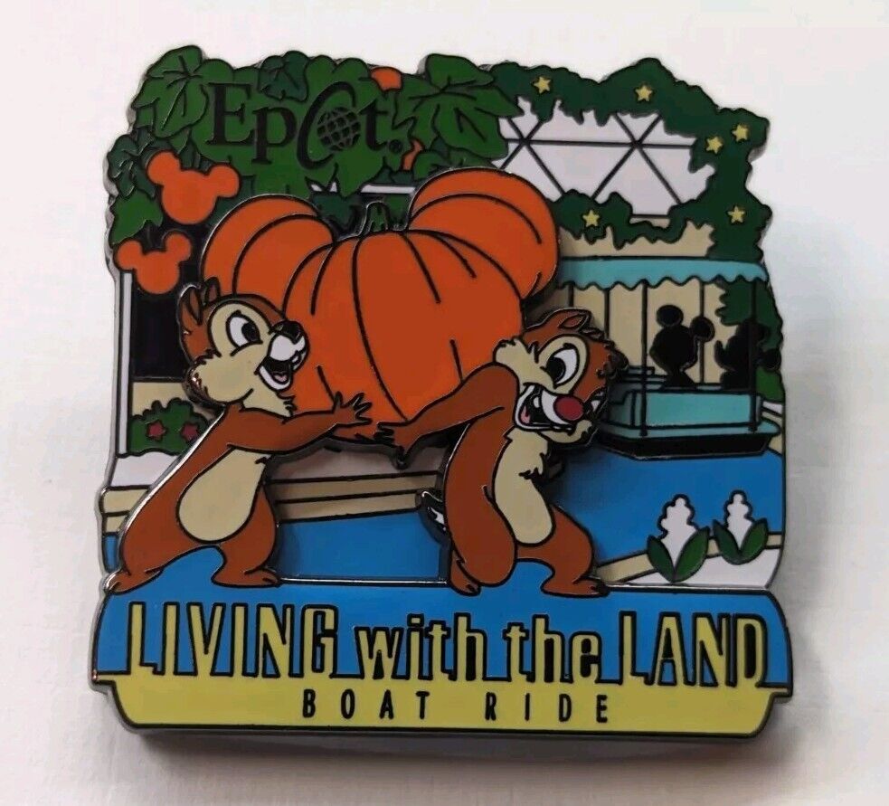 Disney 2011 Epcot Chip & Dale Living With The Land Boat Ride Pin