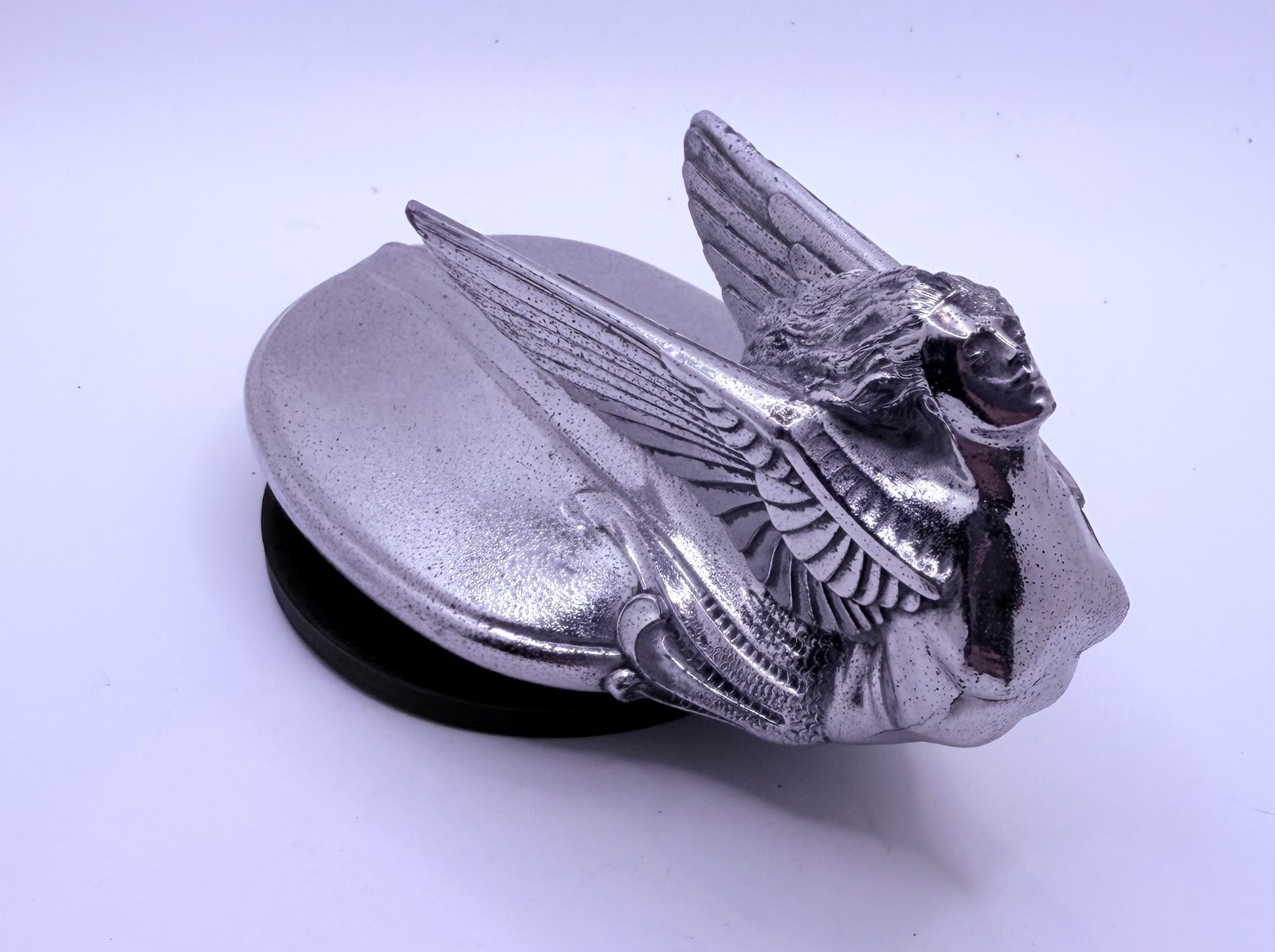 Original 1929-1931 Chevrolet Aviator Winged Goddess Hood Ornament Radiator Cap