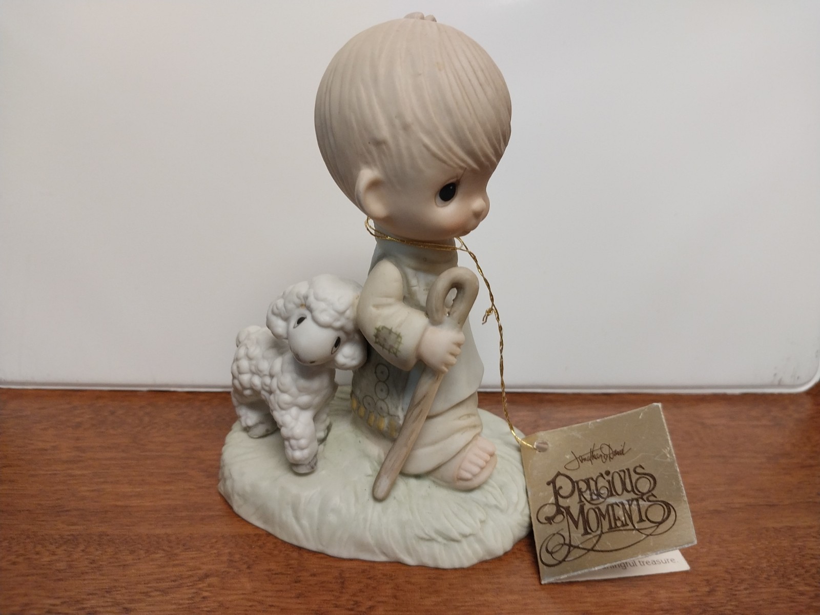 Precious Moments Figurine He Leadeth Me 1977 W/Tag, No Box, 