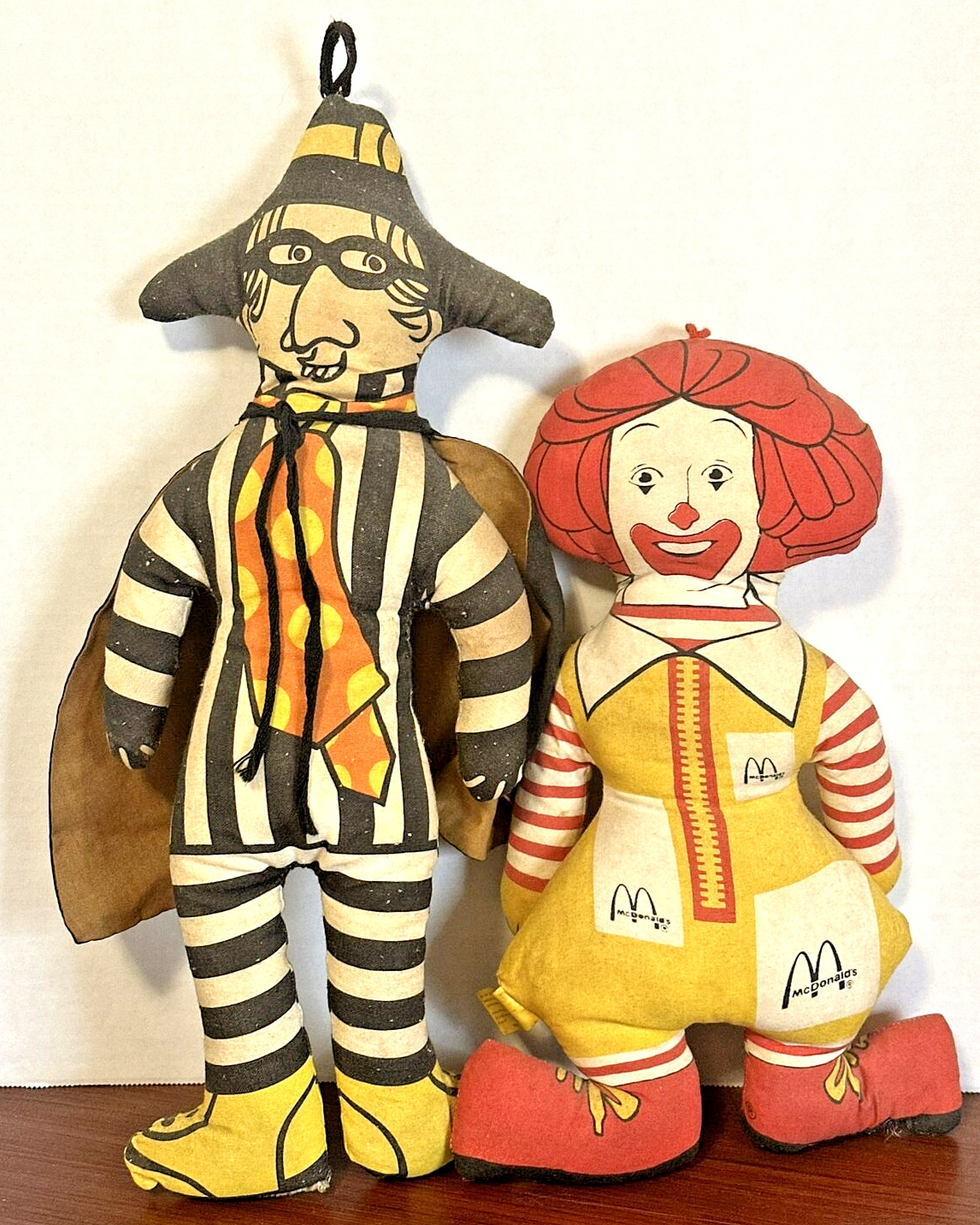 1970s McDonald\'s  Ronald McDonald and Hamburglar Mcdonaldland READ