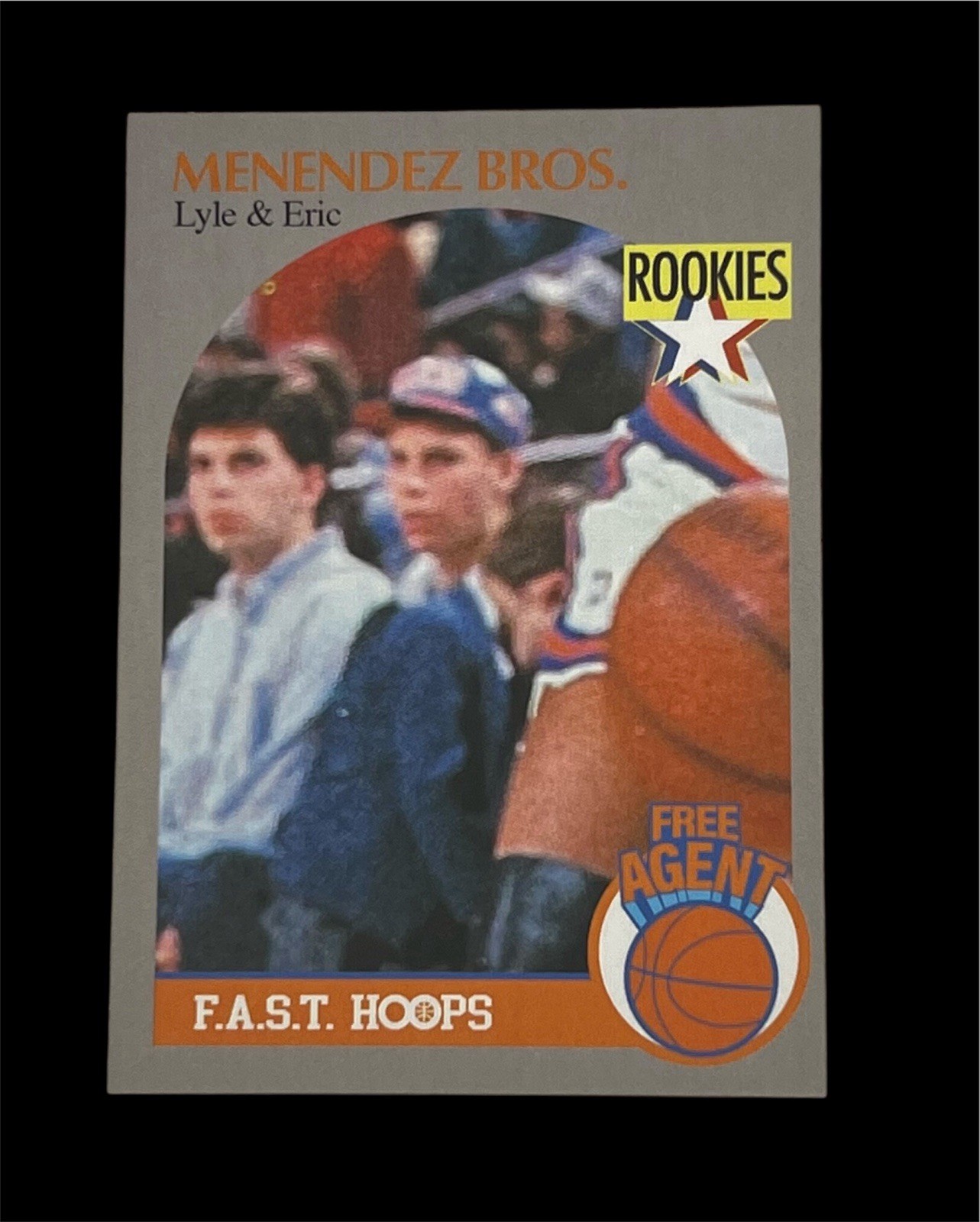 Menendez Brothers Trading Card Based on the 1990-91 NBA Hoops #205 Mark Jackson