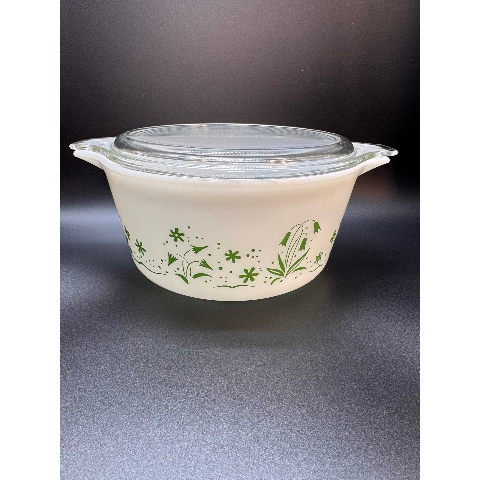 Vintage 1961 PYREX promotional Bride's casserole dish 1.5 qt w/lid RARE