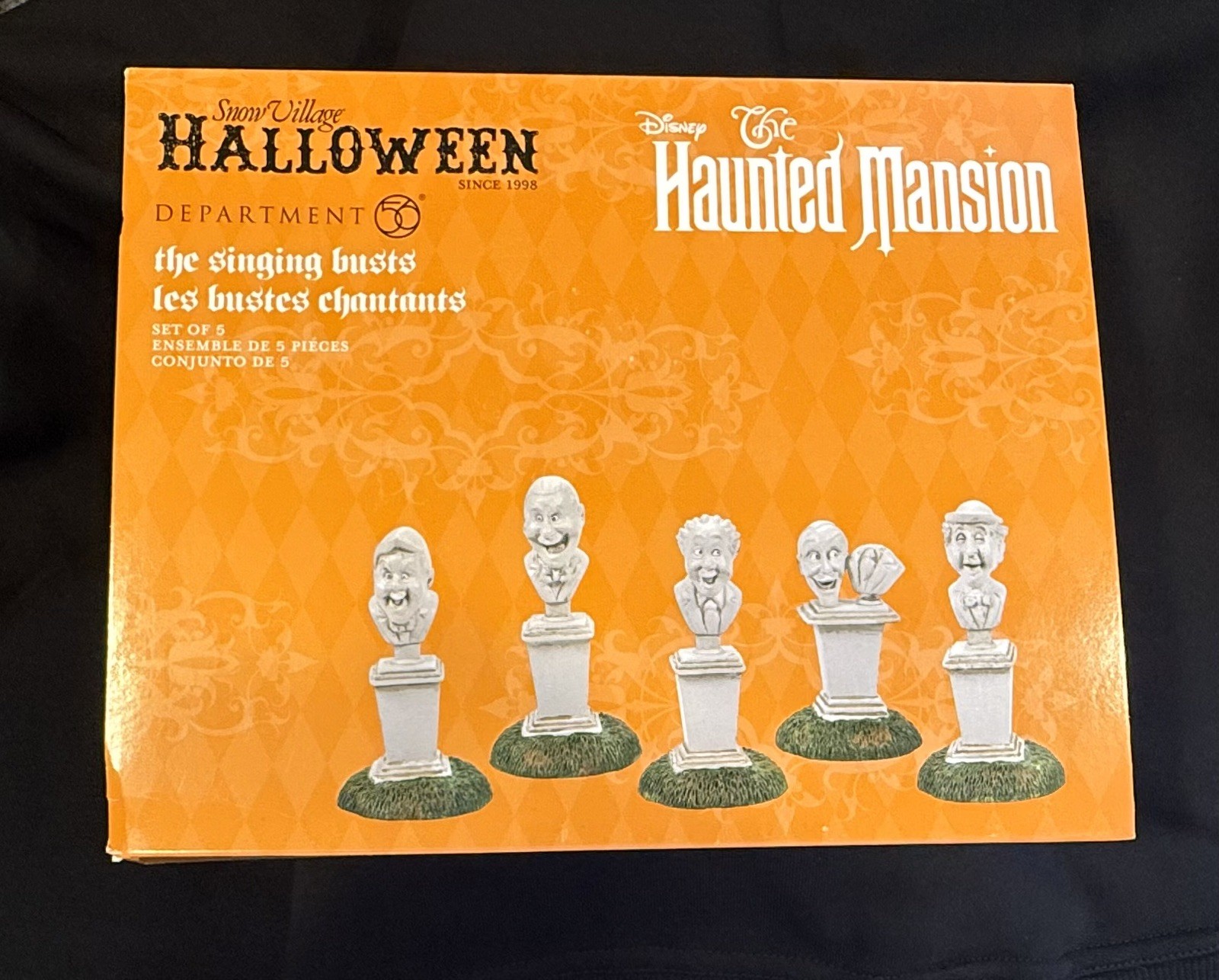 Dept. 56 Disney 2022 Halloween Haunted Mansion THE SINGING BUSTS Set 5 NEW