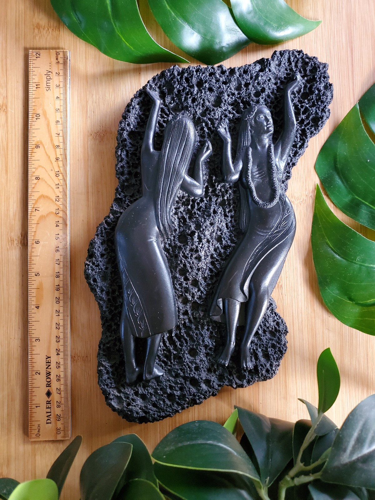Vintage CoCo Joe\'s Lava Rock TIKI BAR Wall Hanging \