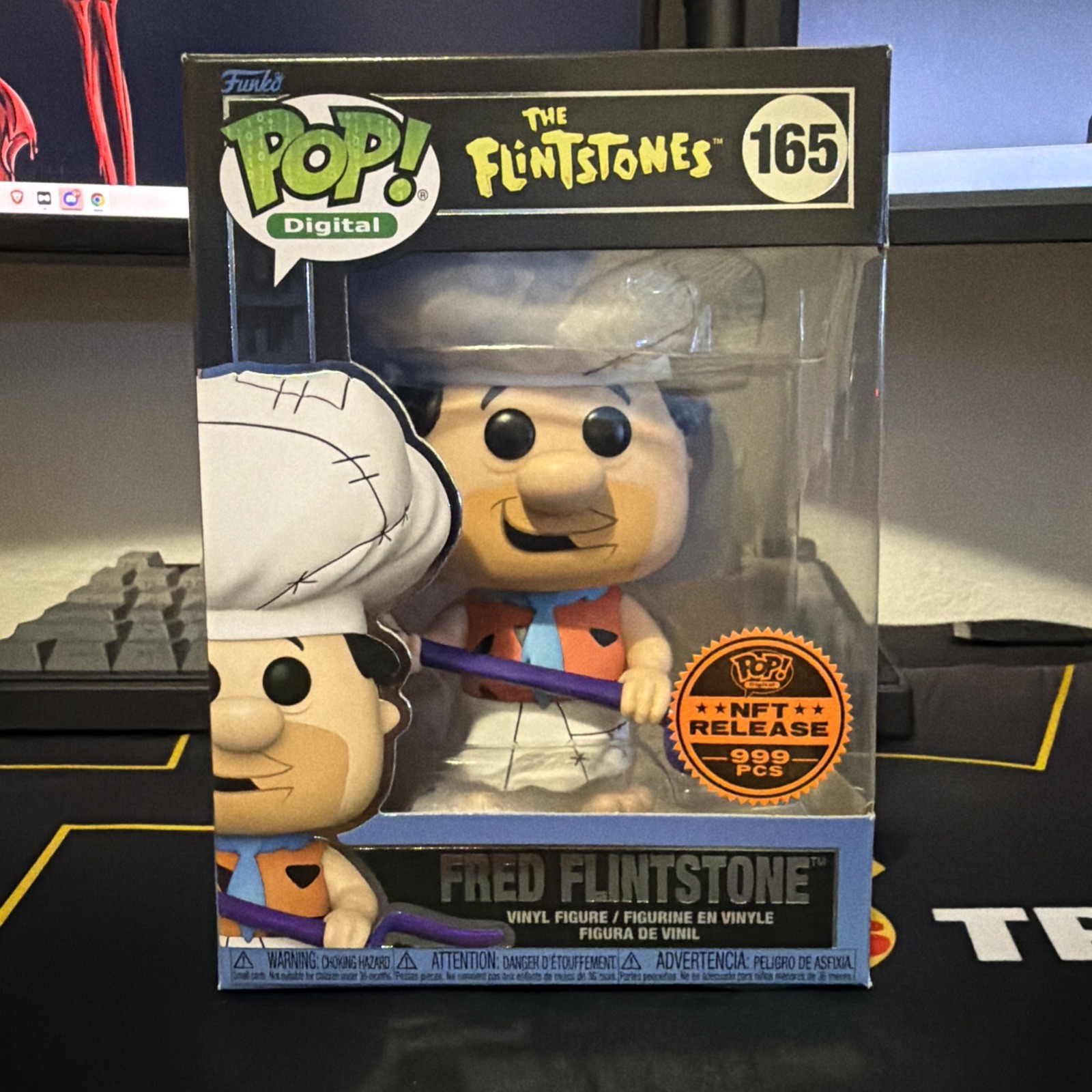 Funko POP Digital The Flintstones: Fred Flintstone (Grail 999) + Protector