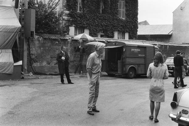 Robert Bresson film set Au hasard Balthazar August 1965 Historic Old Photo 19