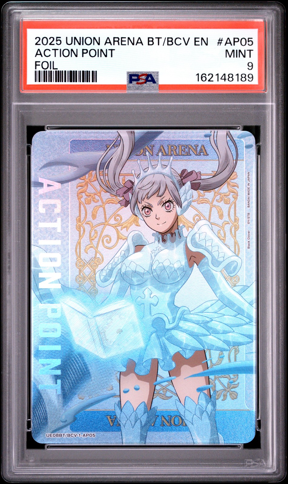2025 UNION ARENA UE08BT/BCV BLACK CLOVER FOIL #AP05 ACTION POINT PSA 9