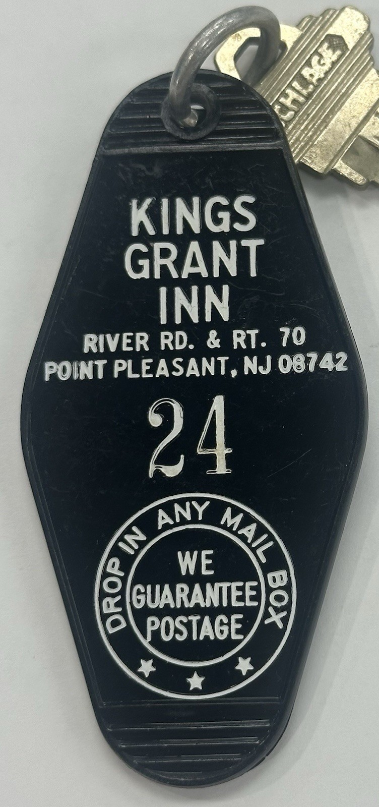 Kings Grant Inn River Rd. & Rt. 70 Point Pleasant, N.J. 08742 Hotel Room Key #24