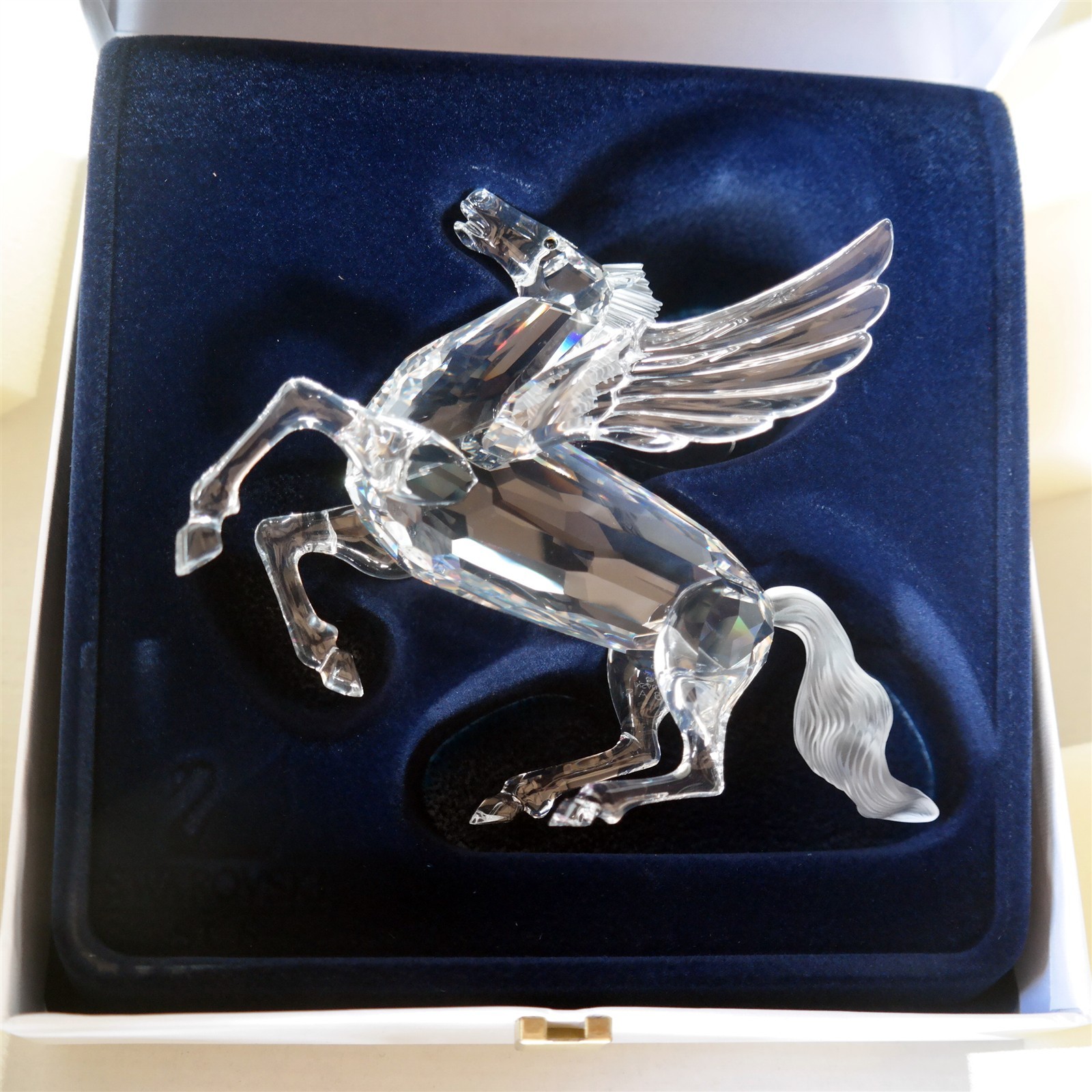Vtg 1998 Swarovski Fabulous Creatures The Pegasus crystal Figurine W/boxes 