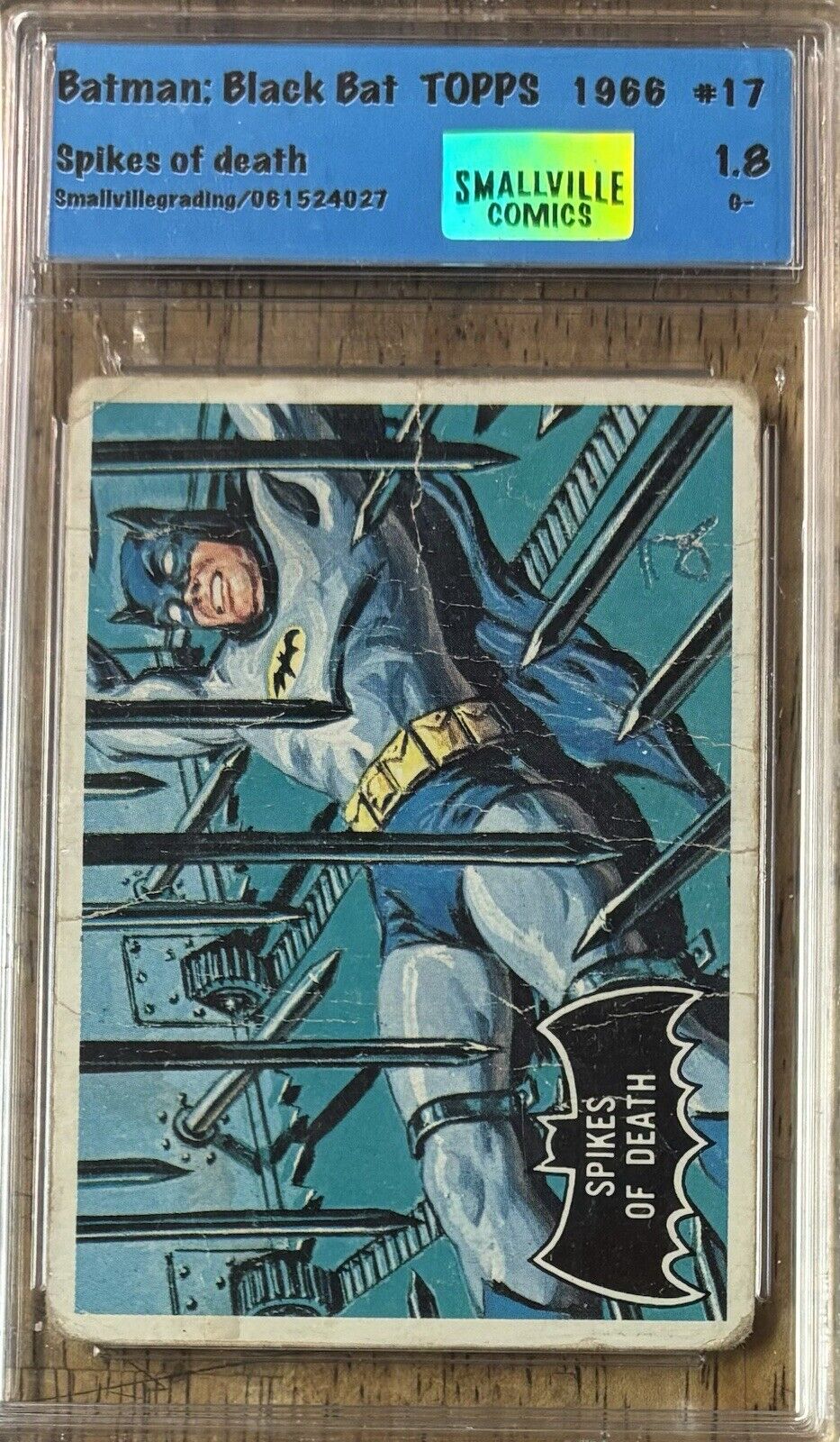 Batman Black Bat/1966/Topps #17 /Graded: 1.8 🤩