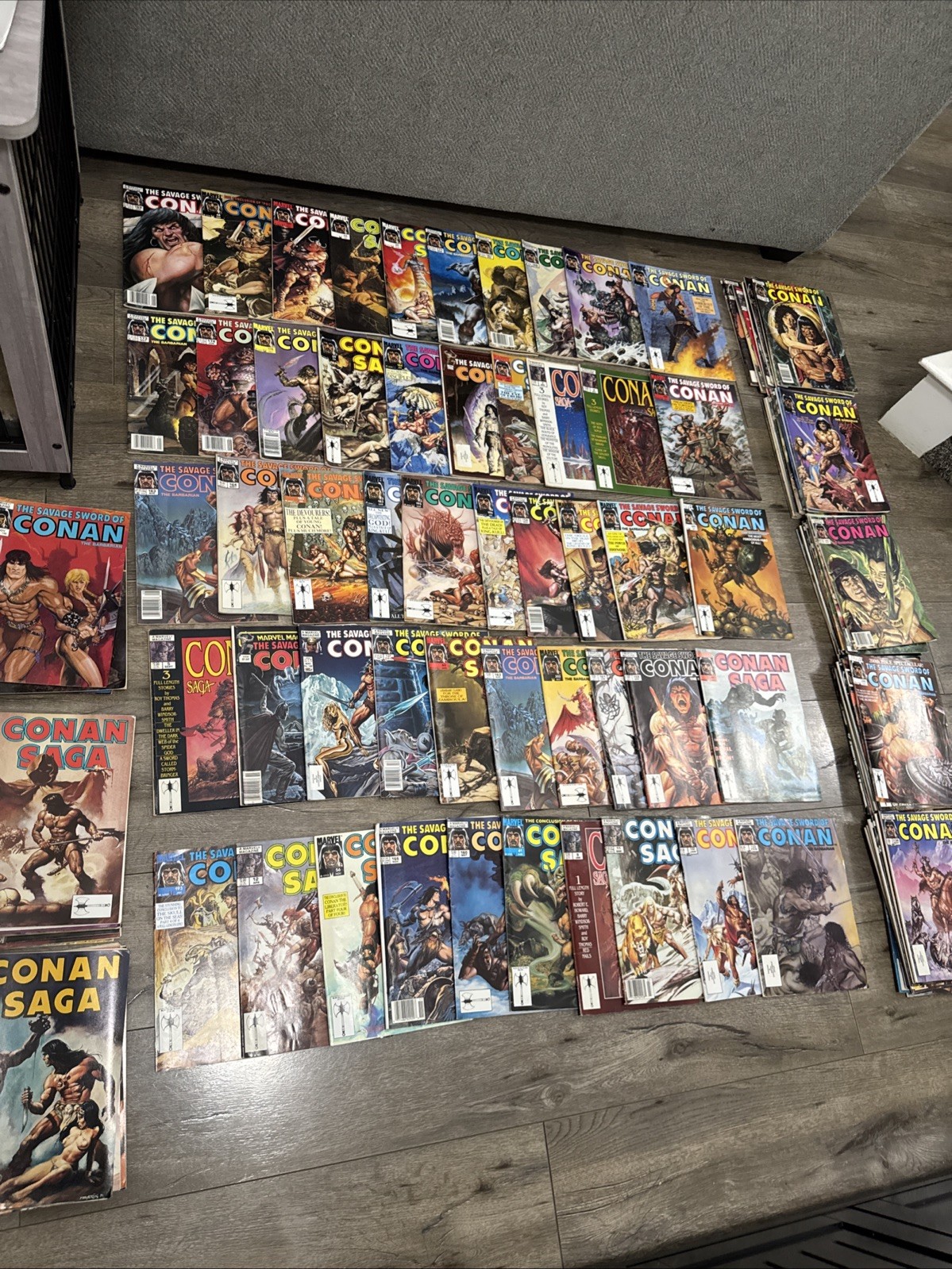 THE SAVAGE SWORD OF CONAN /conan Saga Lot - 130 books - Marvel Magazine Group