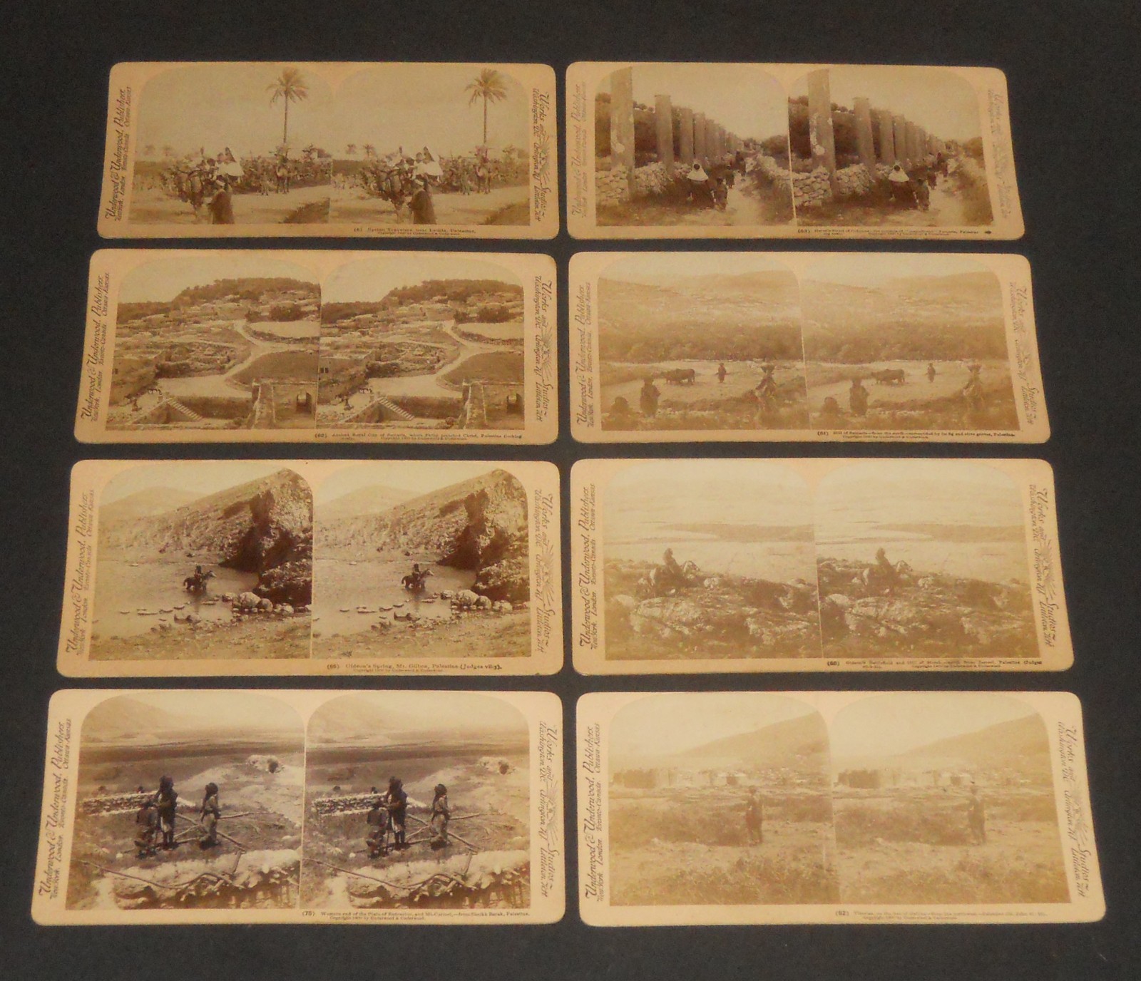 Palestine Stereoview cards 8 different Underwood & Underwood Palestine Stereoview cards 8 different Underwood & Underwood