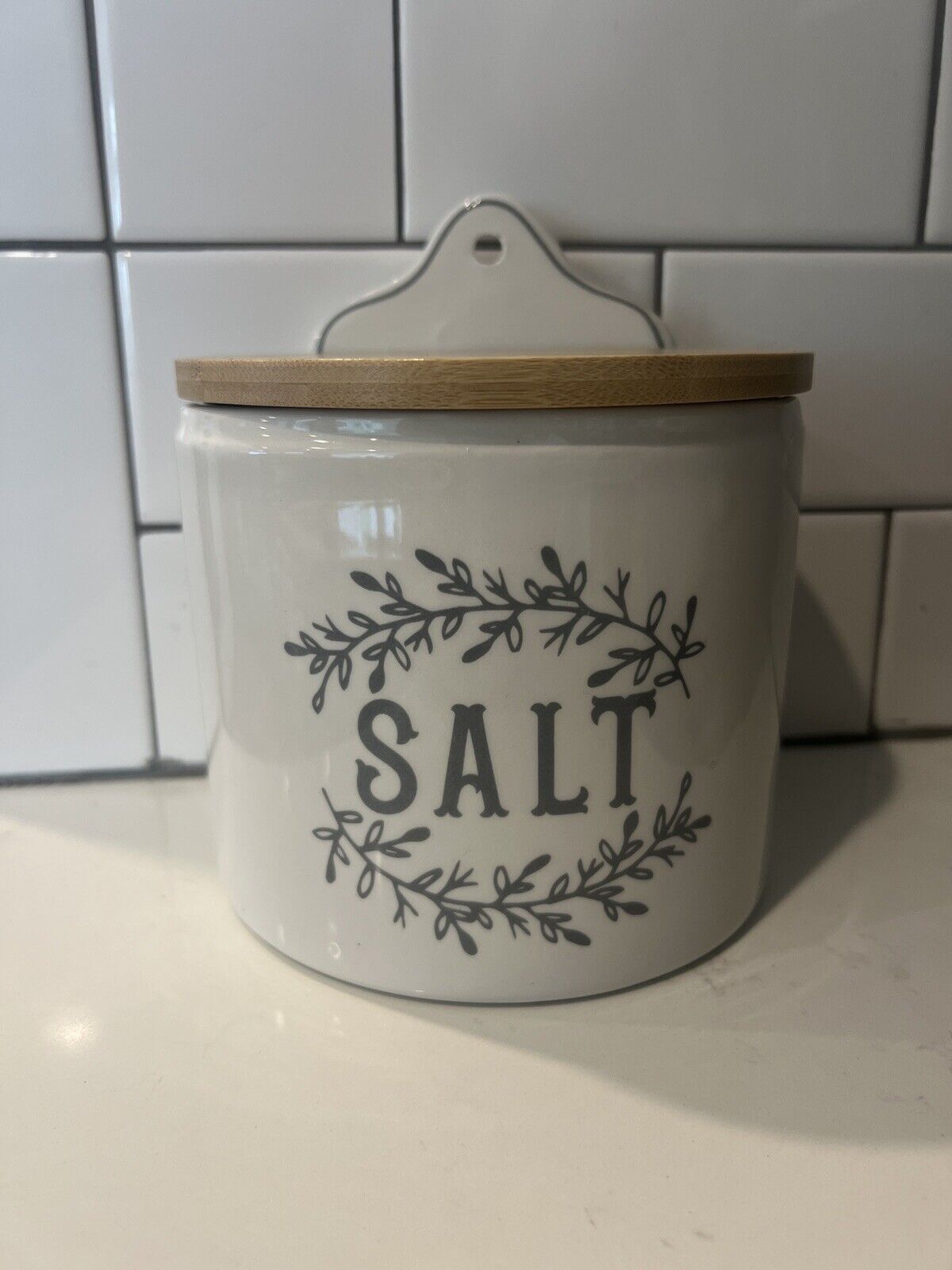 French Country Salt Cellar with Lid