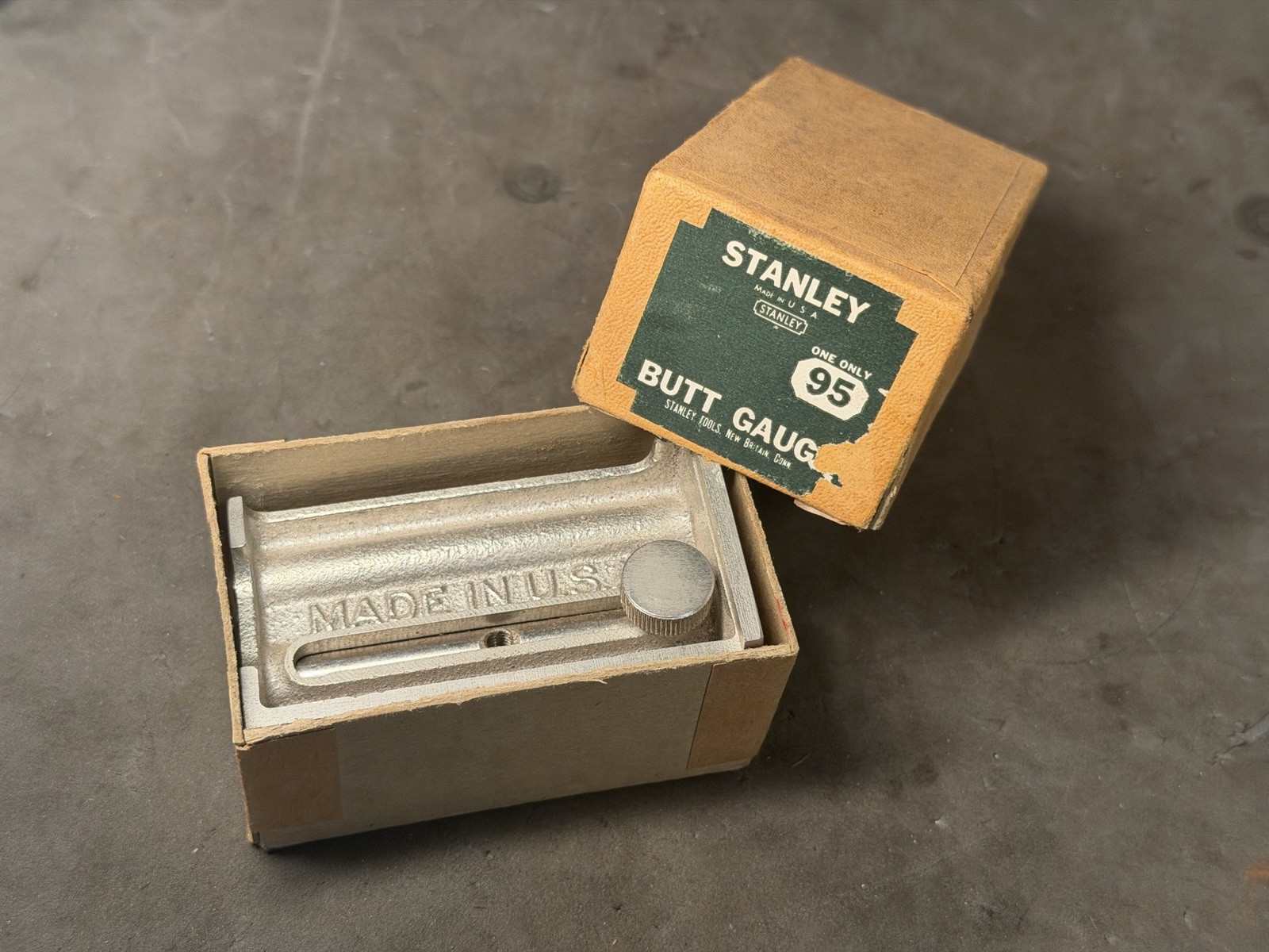 Vintage Stanley #95 Butt - Mortise Gauge, w/box & instructions. Good Used Cond Vintage Stanley #95 Butt - Mortise Gauge, w/box & instructions. Good Used Cond