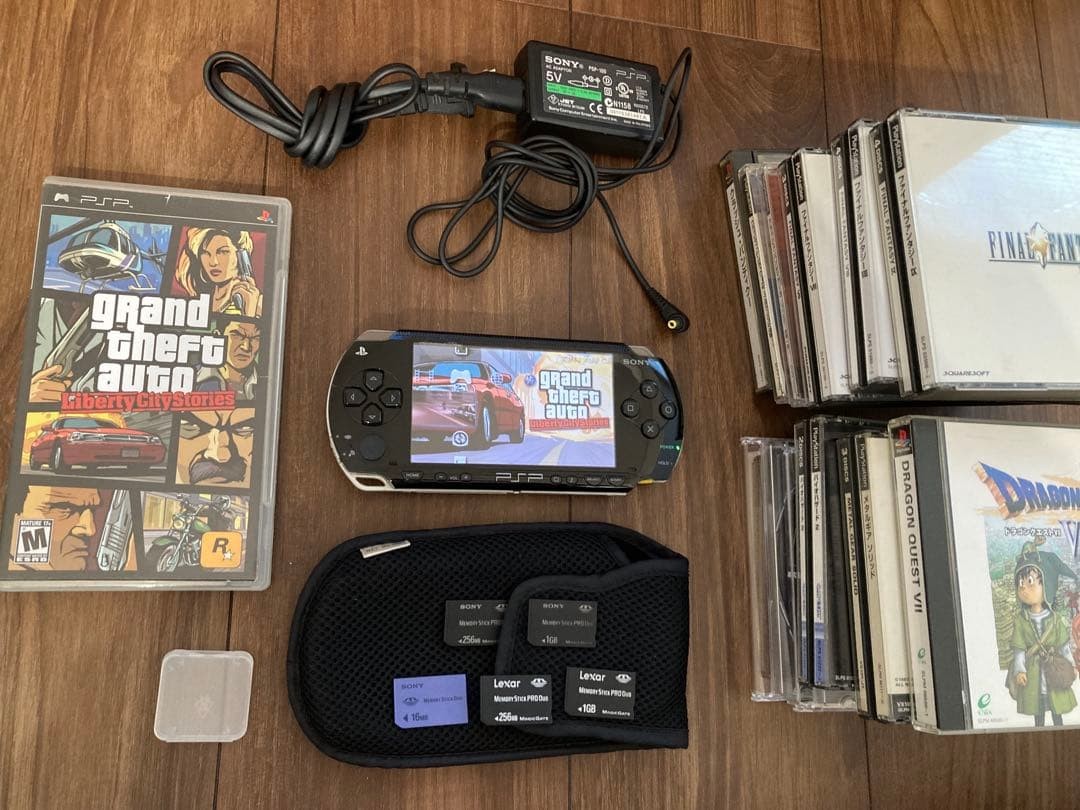 Grand Theft Auto PSP Bundle with PS1 & PS2 Classics, Memory Stick, Tested