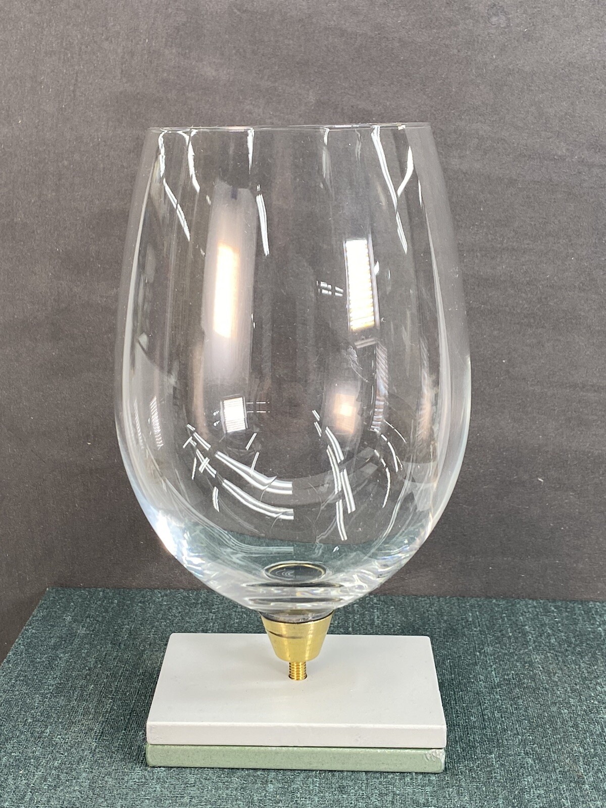 Berebi New 19.75  0Z. WINE Bowl Topper 4 my stems  MADE & SOLD BY EDGAR BEREBI