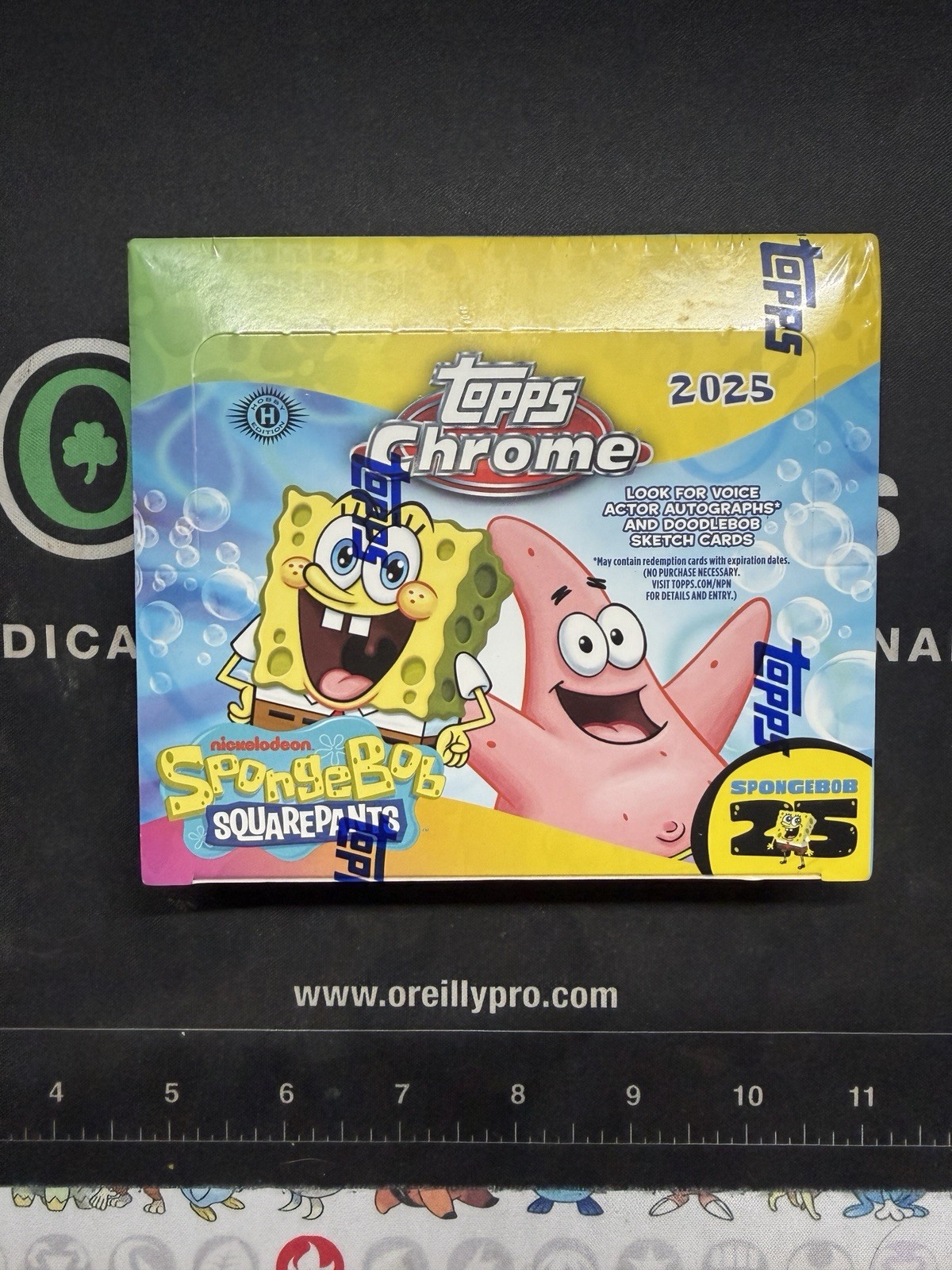 2025 Topps Chrome SpongeBob SquarePants 25th Anniversary Hobby Box Sealed (box)