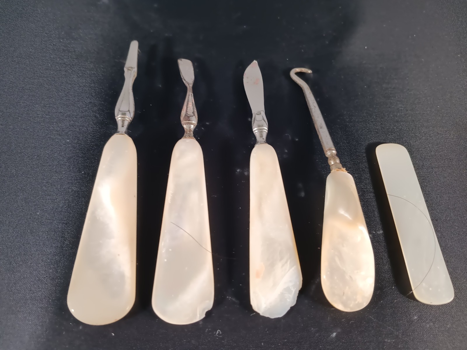 Antique /Vtg Manicure Mother Of Pearl Manicure Tools