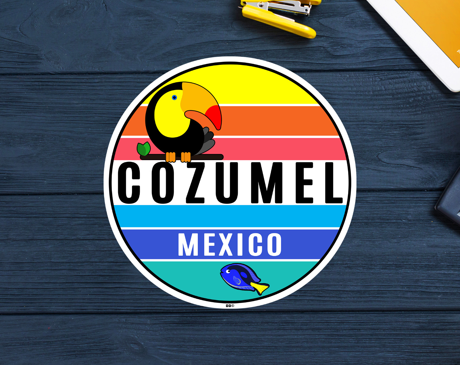 Cozumel Mexico Vintage Travel Sticker Decal 3\