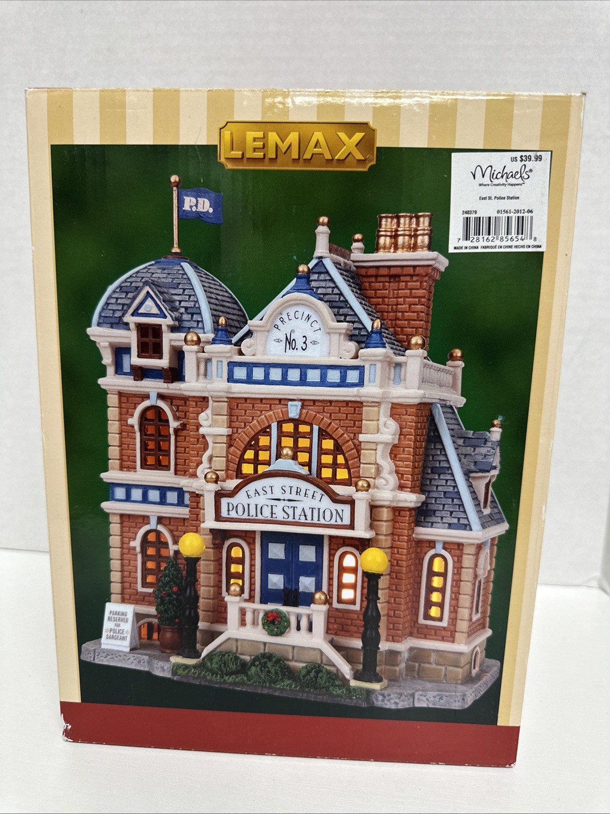 Lemax East Street Police Station Retired Caddington Village Christmas 2008