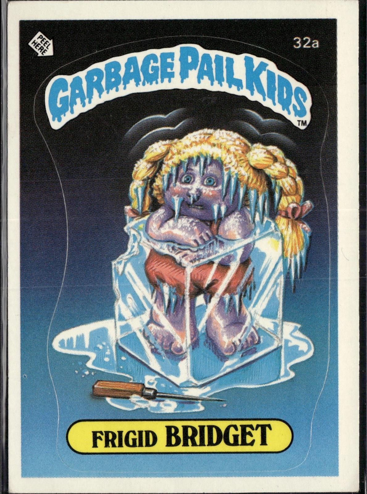 Frigid Bridget 1985 Topps Garbage Pail Kids Series 1 #32a