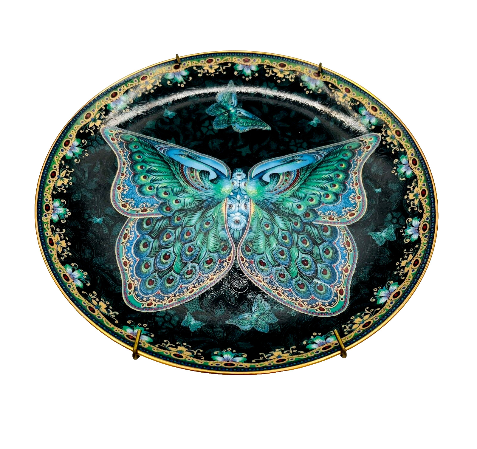 Bradford Exchange Emerald Elegance Enchanted Wings 1998 1st Issue 795B *RETIRED*