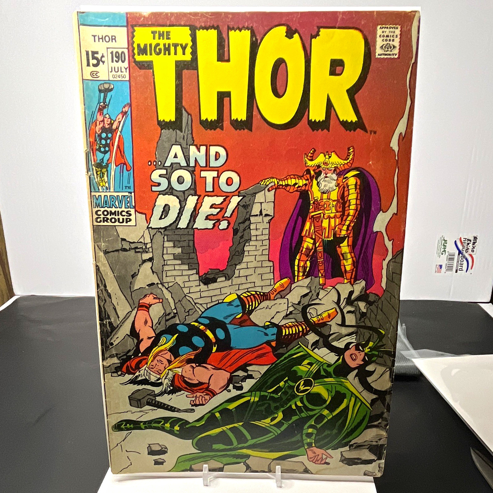 Marvel The Mighty Thor #190 1971 Thor Loki \