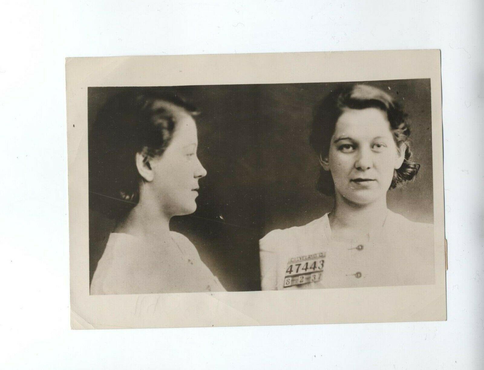 BARBARA BIRD CRIMINAL FBI G-MEN jail break Cleveland	 Ohio BANK ROBBERY PHOTO