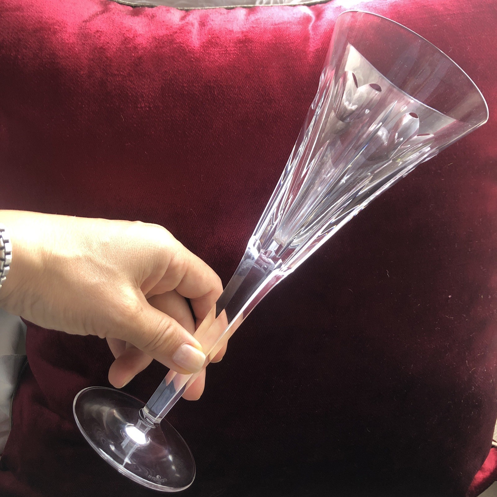 Four Waterford Millenium LOVE Champagne Toasting Flutes
