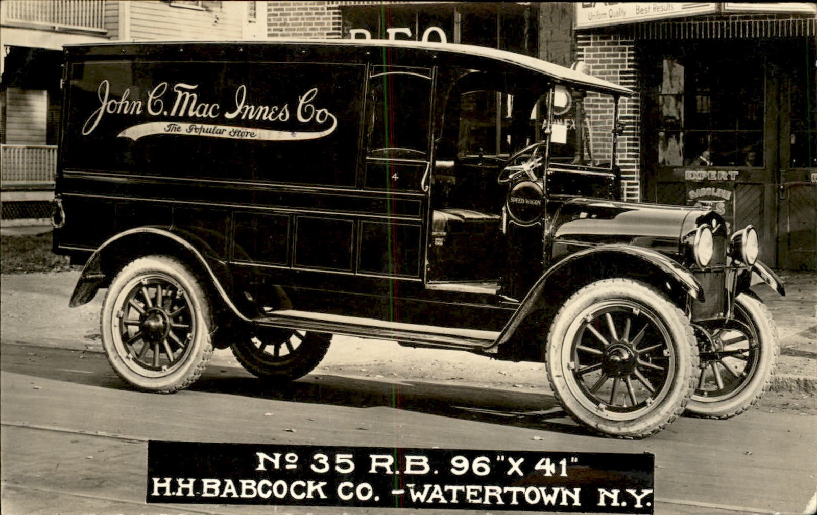 Watertown NY Delivery Truck HH Babcock Co. c1920 Real Photo Vintage Postcard bhn