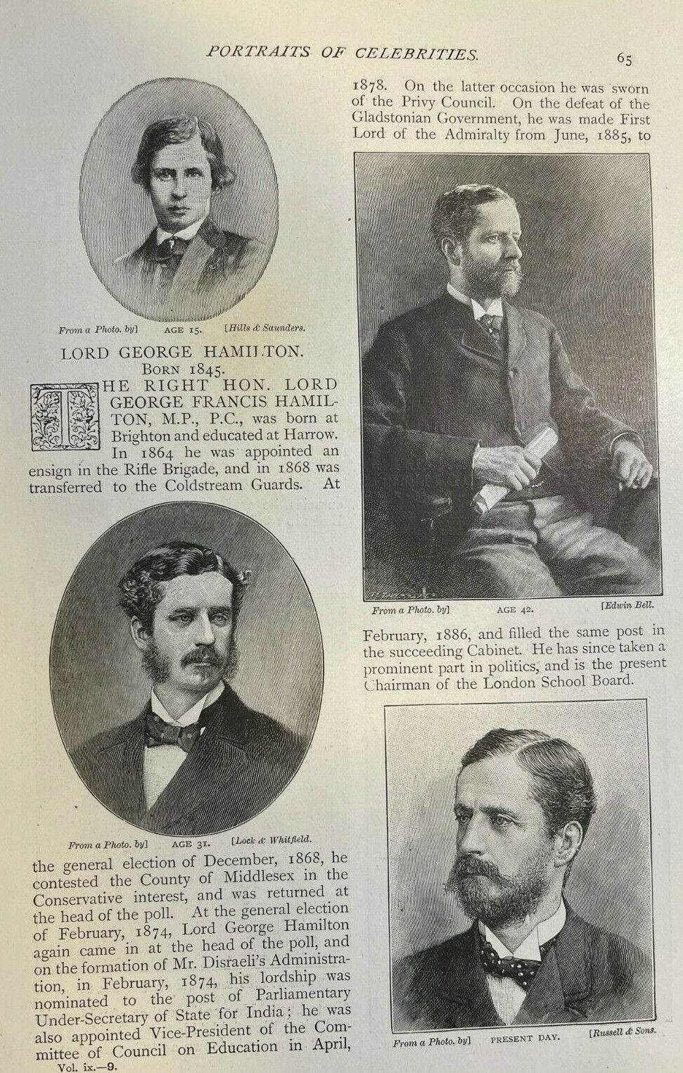 1895 Lord George Francis Hamilton