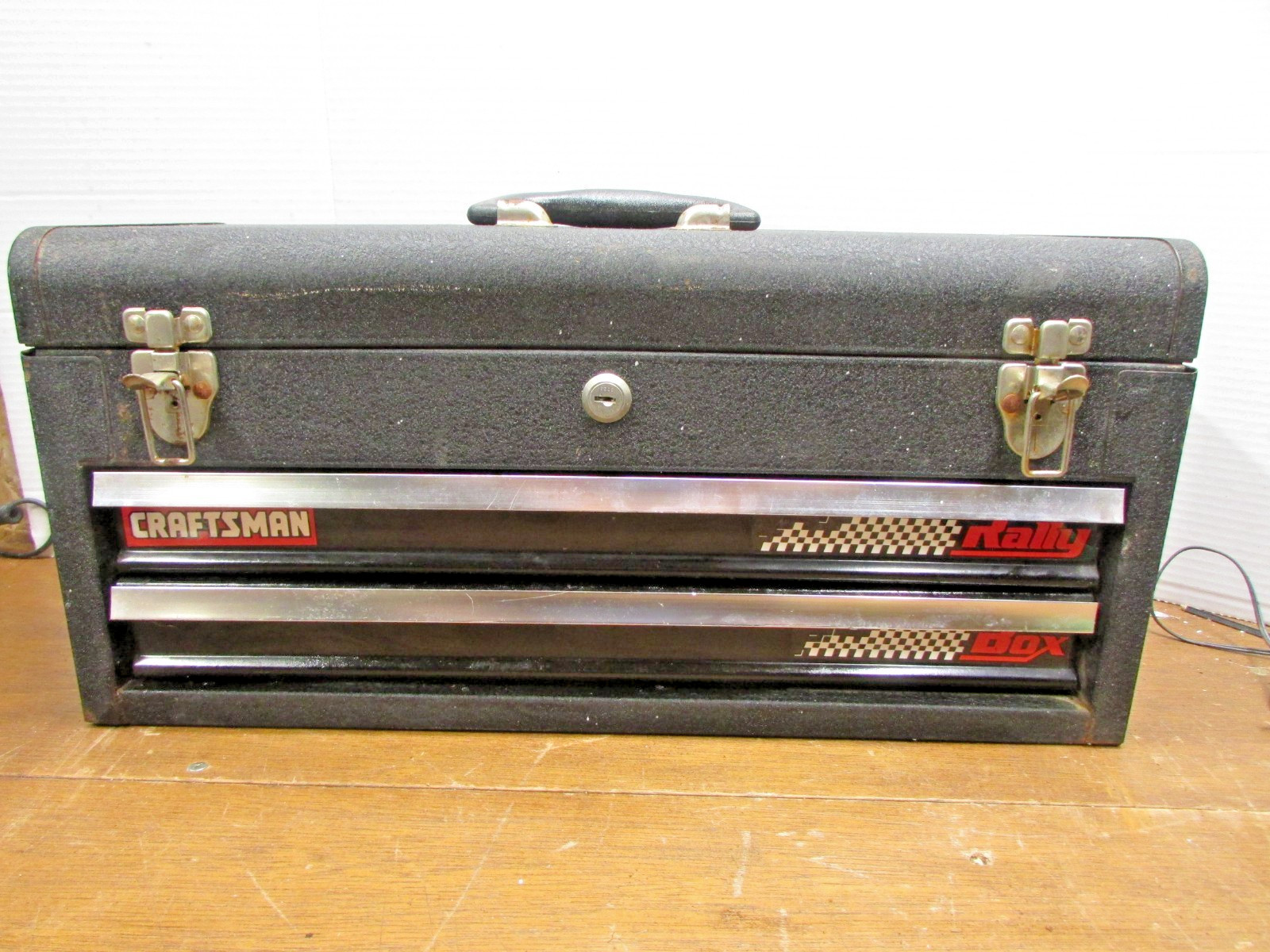 Vintage Craftsman Rally 2 Drawer Metal Toolbox No Keys, Made In USA
