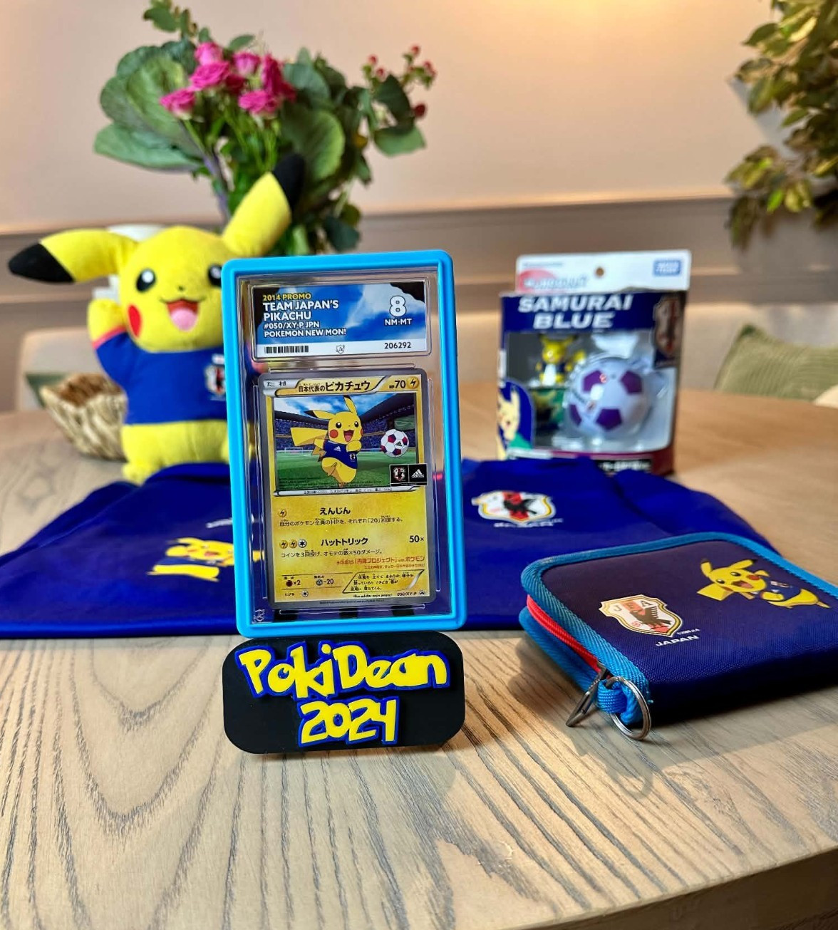 2014 Team Japan Pikachu 050/XY-P ACE 8 Adidas JFA Pokemon World Cup Bundle