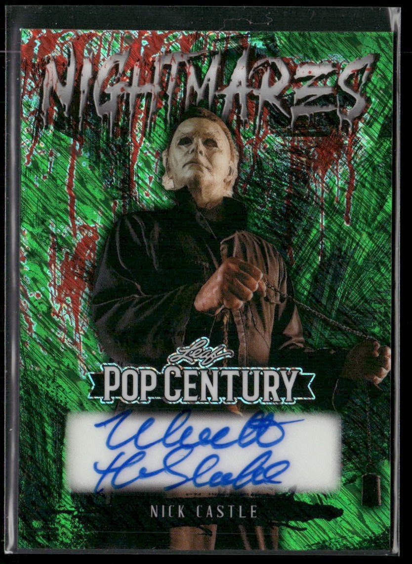 2026 Leaf Pop Century - Nightmares Autographs Shimmer Green Nick Castle 1/1
