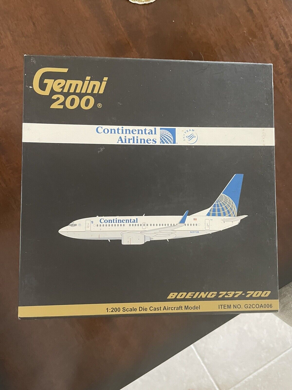 1:200 Gemini- Continental B737-700- NIB😊Hard To Find