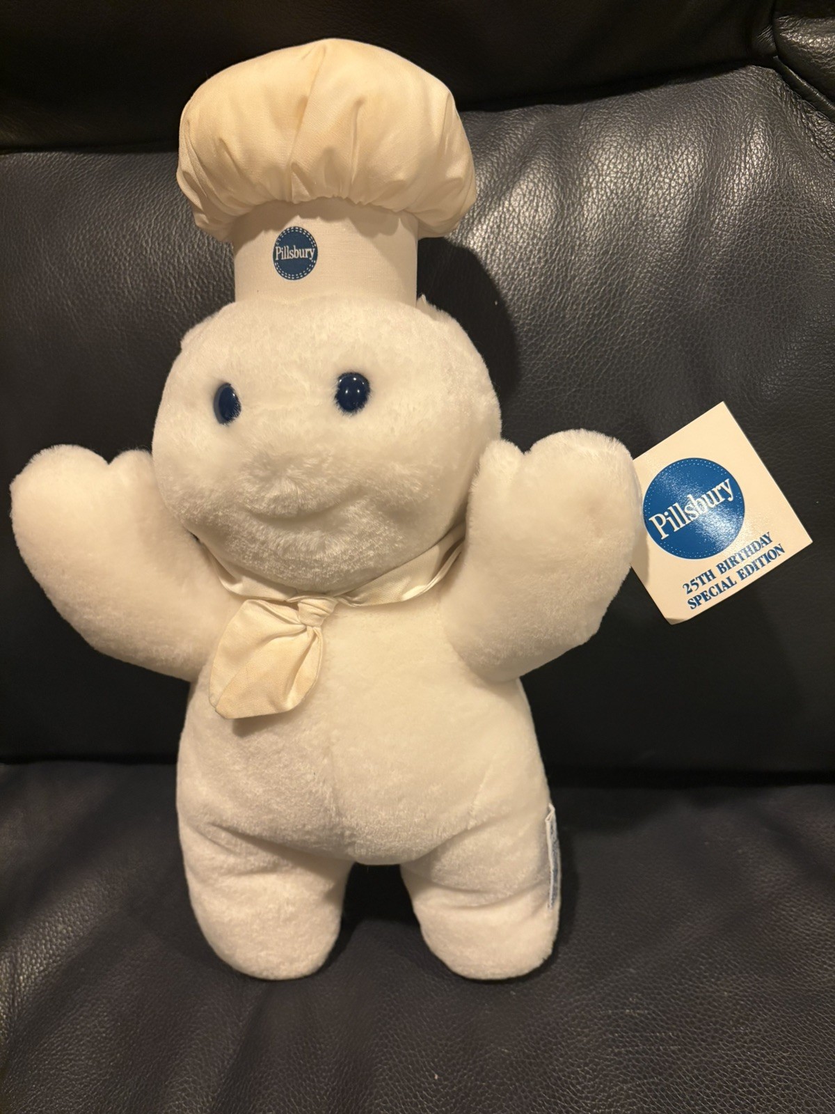 VTG Pillsbury Doughboy Poppin\' Fresh 25th Birthday  Special Edition Plush Doll