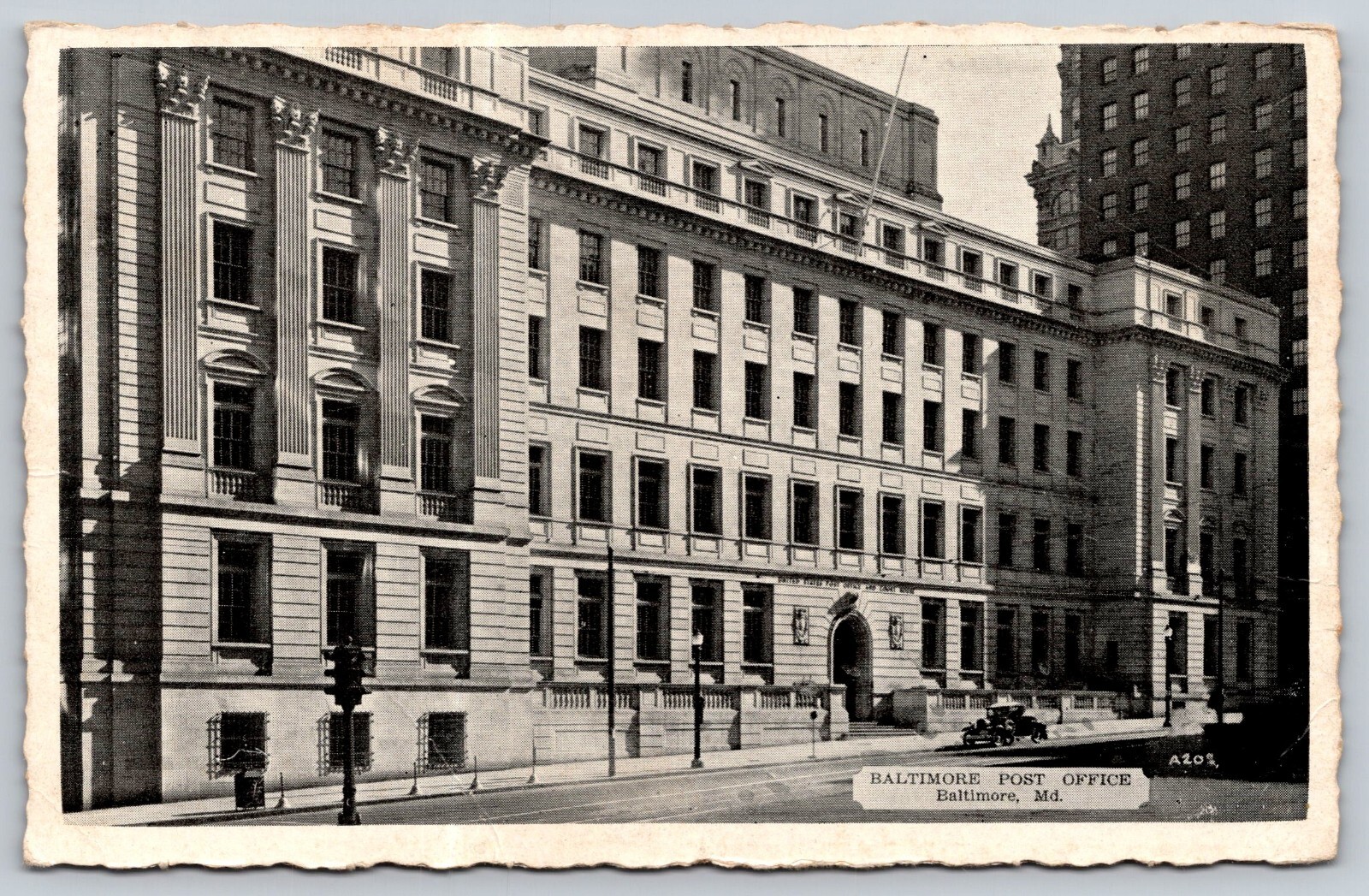 Postcard Baltimore Post Office Baltimore Md.