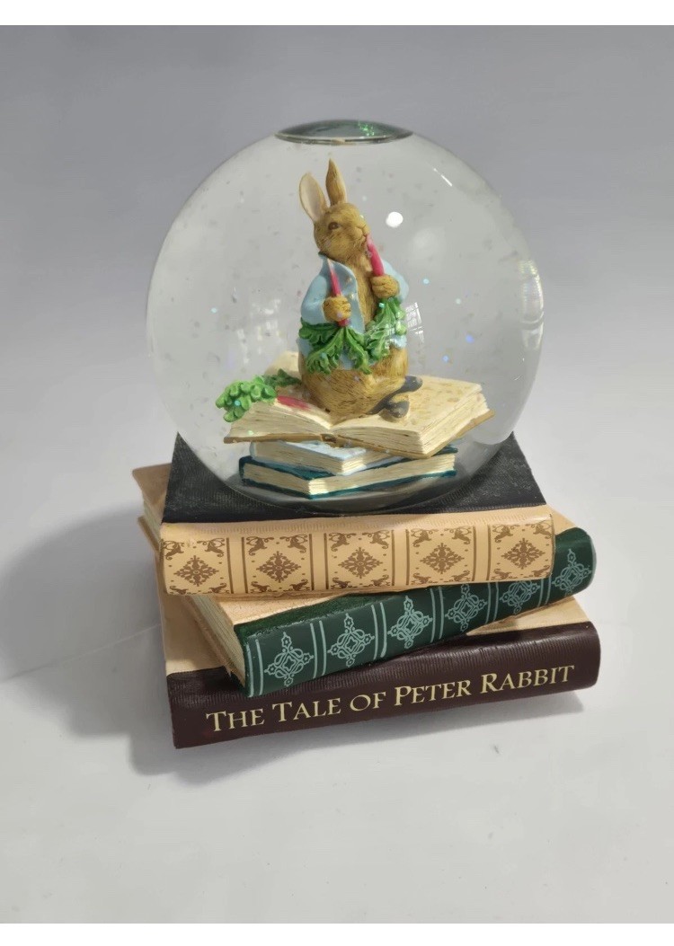 2010 Frederick Warne Tale of Peter Rabbit Ode to Joy Snow Globe Beatrix Potter