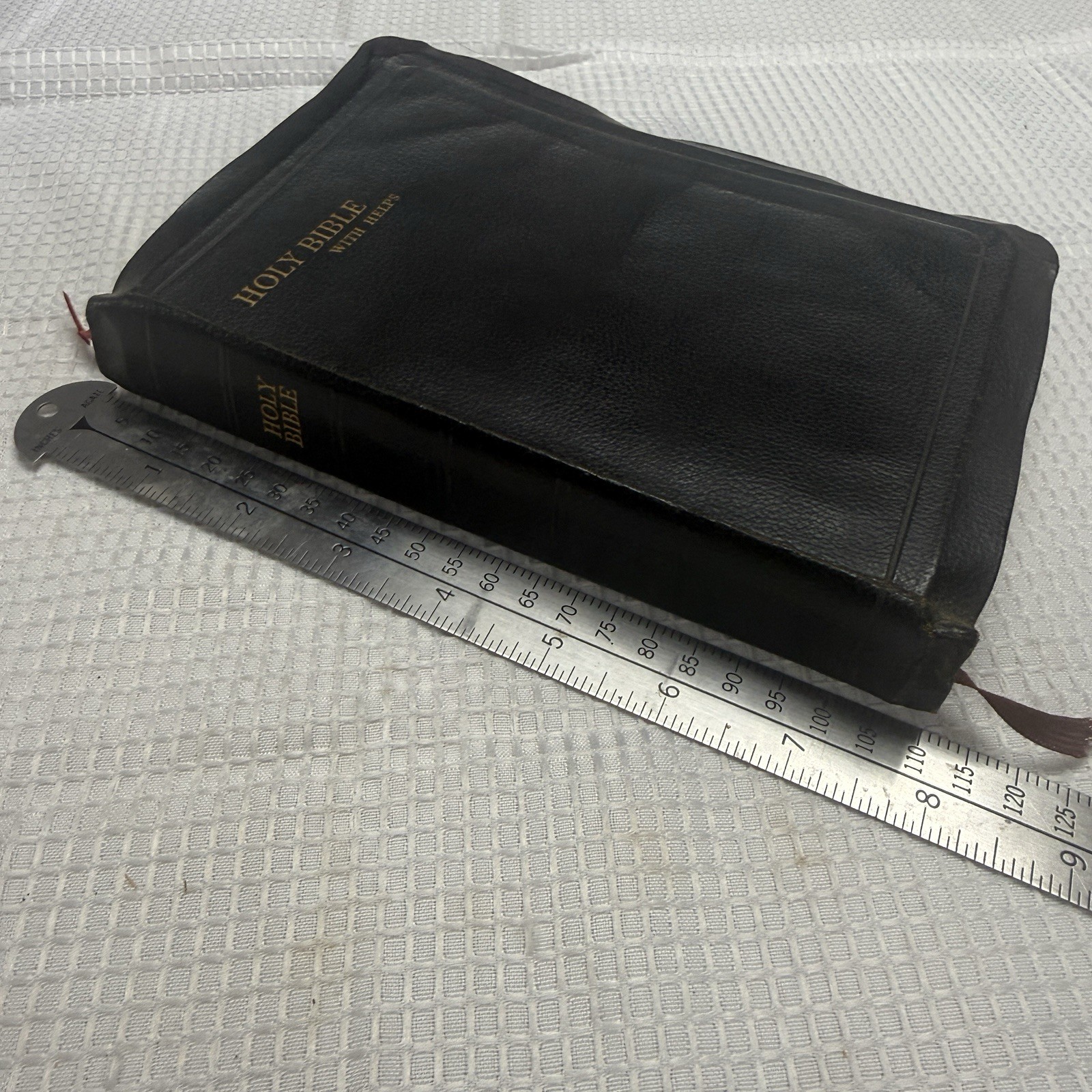 Vtg Westminster Book KJV Bible Helps 1946 Great Britain Genuine Leather Soft