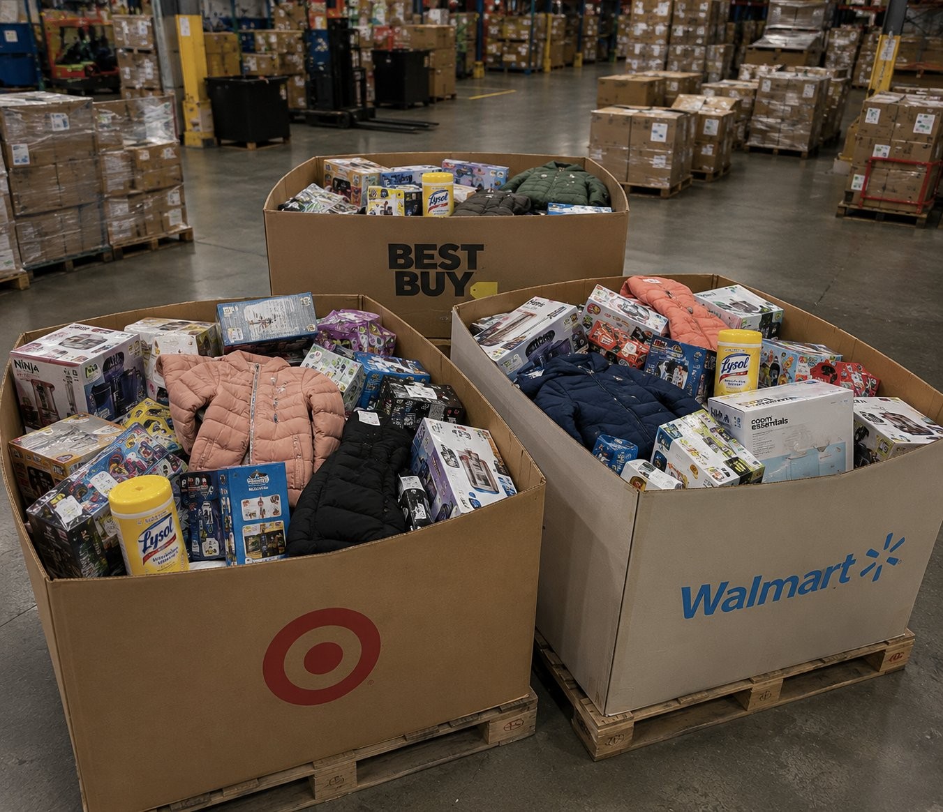 liquidation lots overstock retail clothing mix general merchandise lot