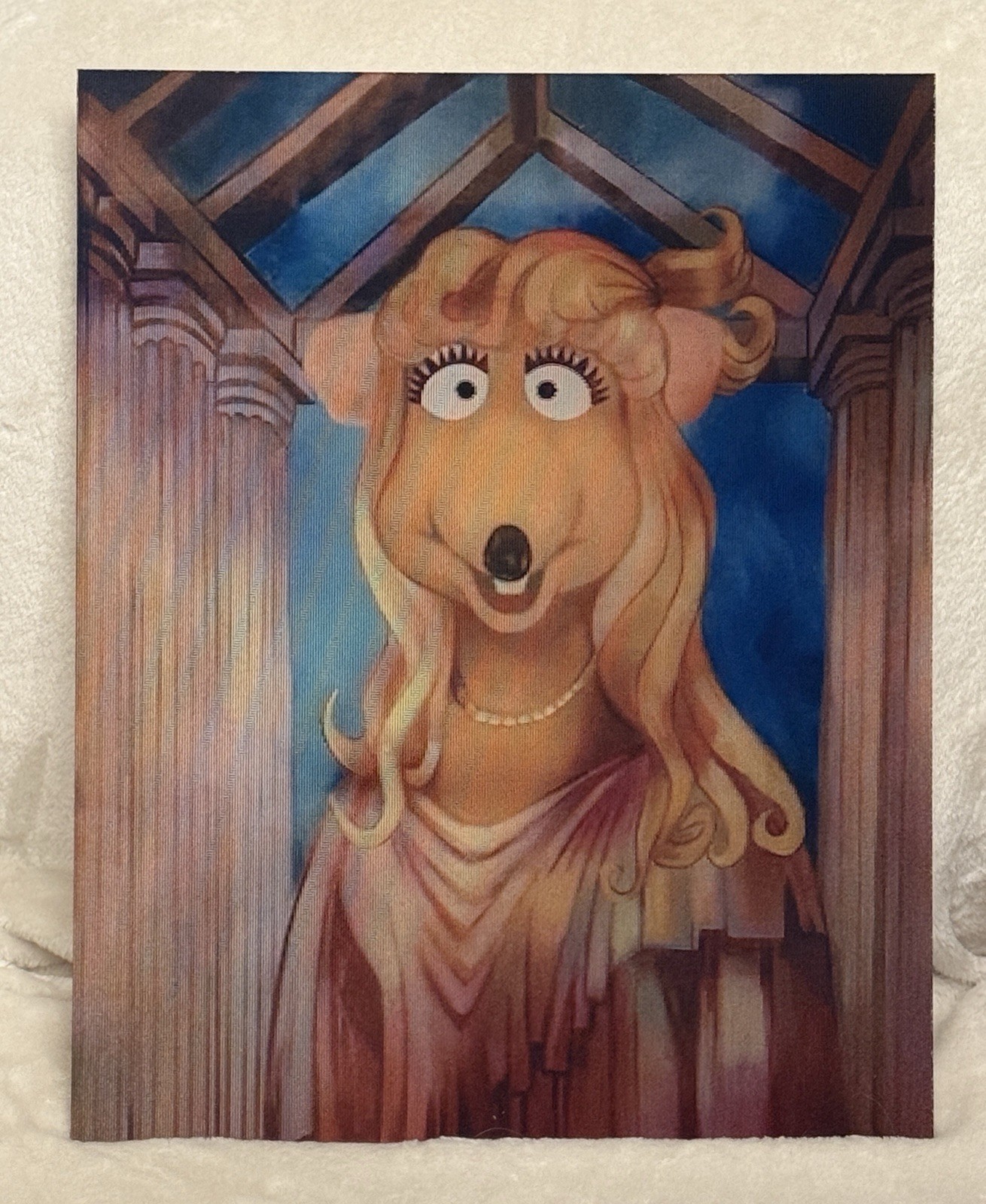 Muppet Haunted Mansion Medusa Rizzo Gorgon Changing Portrait Disneyland Hotel
