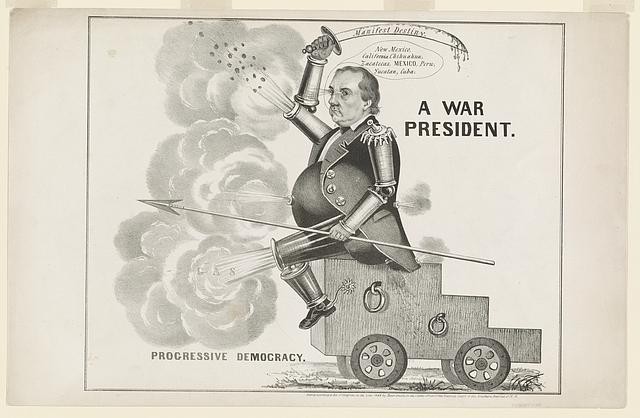 Photo:Lewis Cass 1848 Manifest Destiny War President Political Caricature