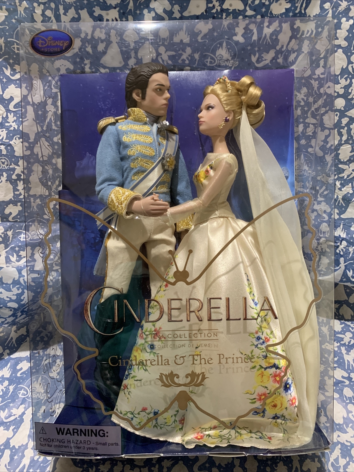 RETIRED BRAND NEW DISNEY LIVE ACTION LIMITED CINDERELLA & THE PRINCE DOLL SET