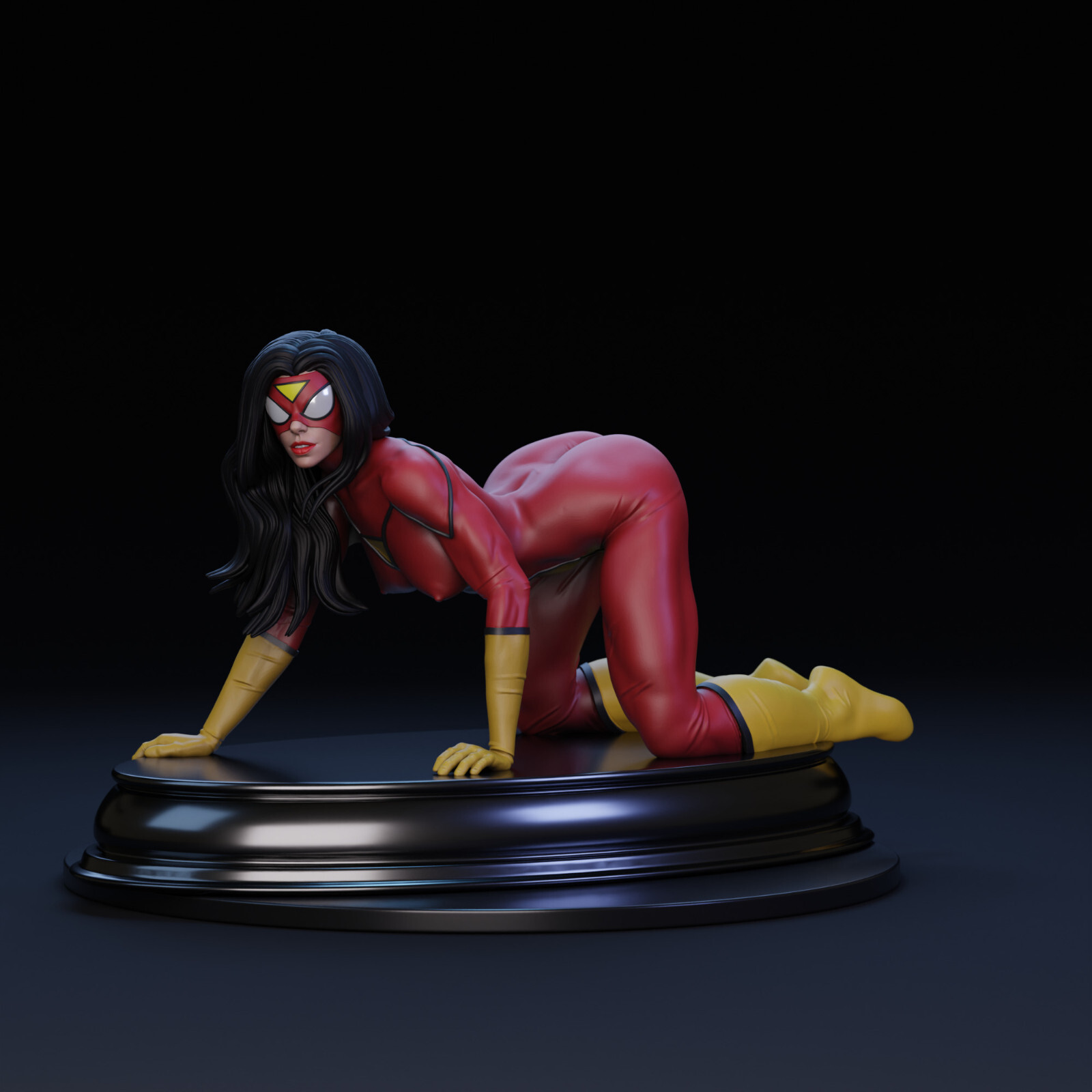 Painted Spider-Woman Jessica Drew Statue 1/4 Sexy Figure