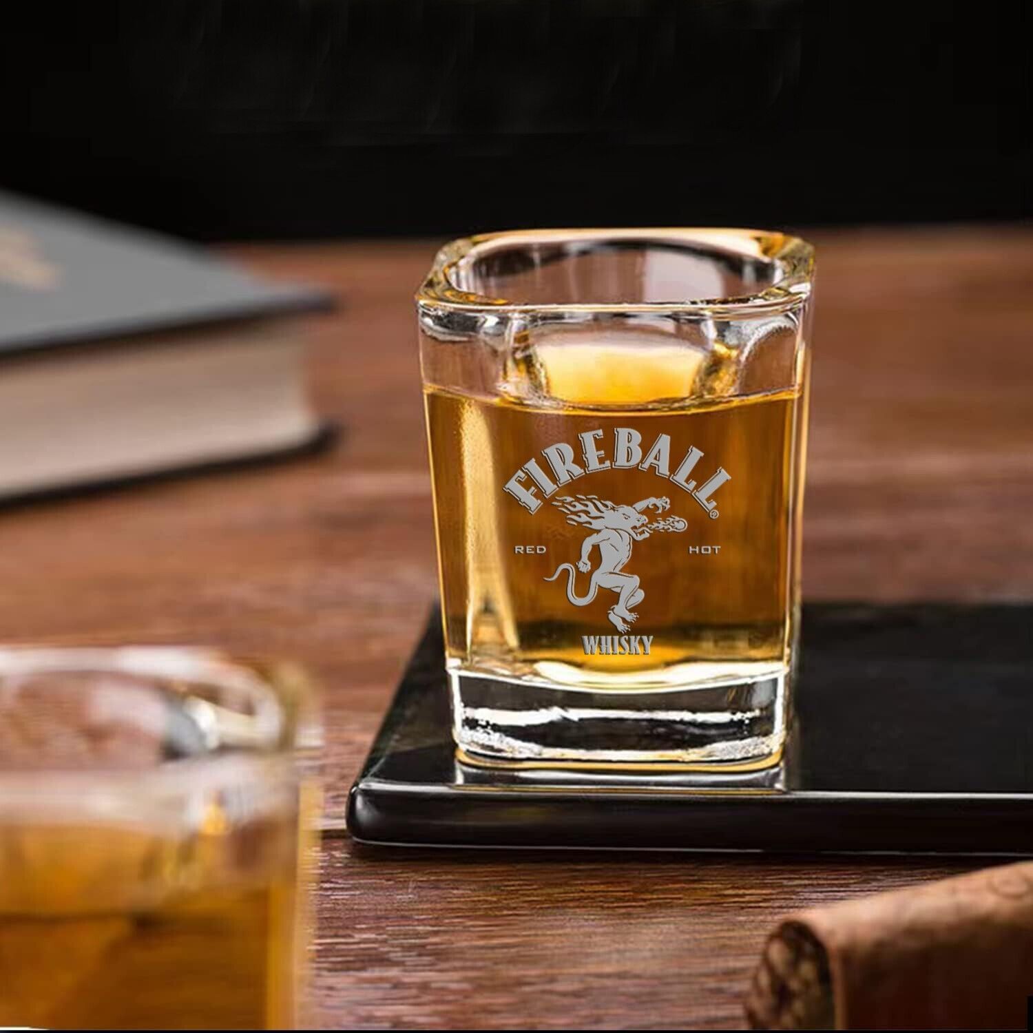 FIREBALL Whiskey Shot Glass