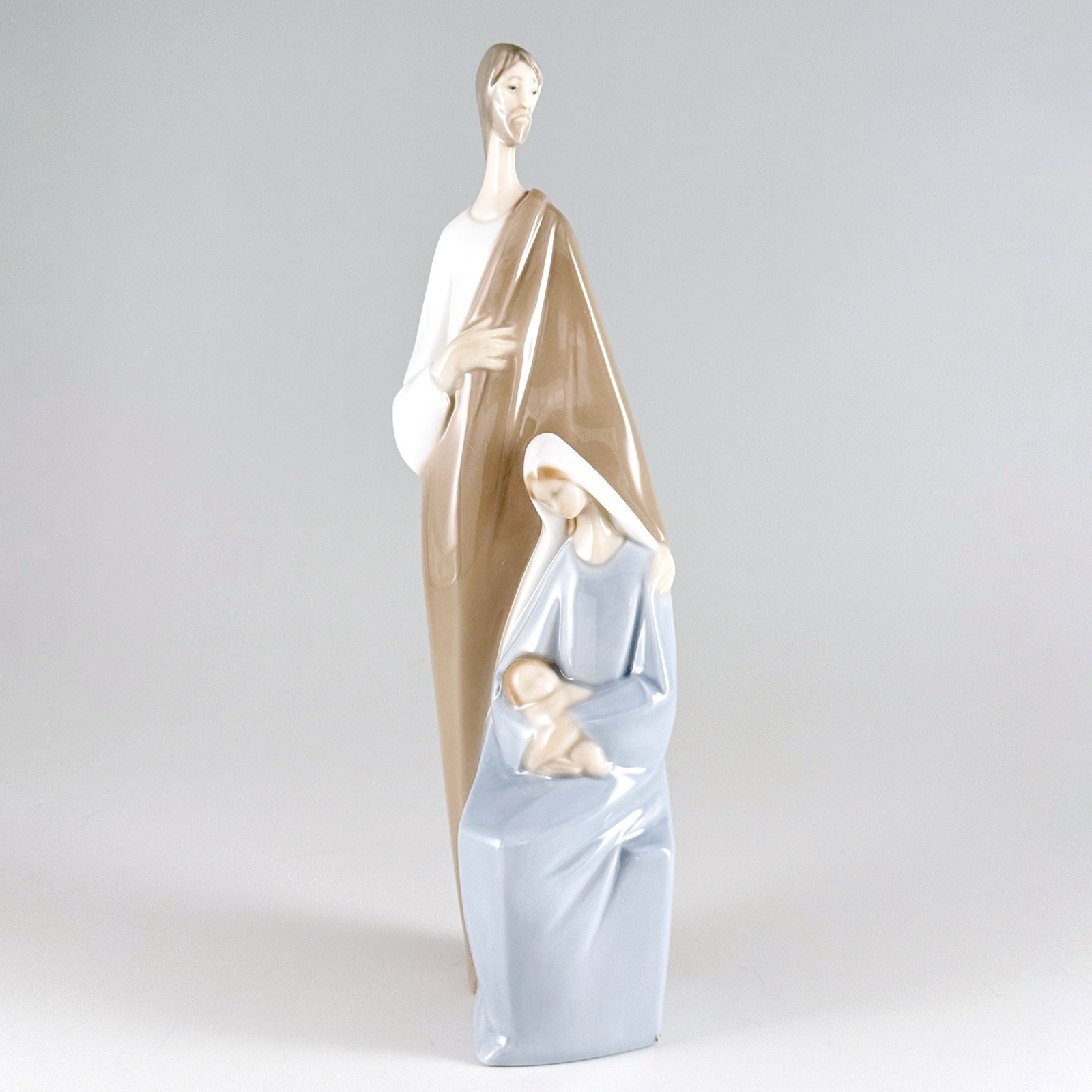 Lladro Holy Family Mary Jesus Joseph Figurine, Vtg Christmas Nativity Spain 4585 Lladro Holy Family Mary Jesus Joseph Figurine, Vtg Christmas Nativity Spain 4585