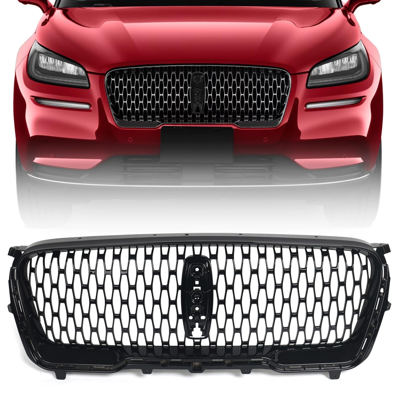 Front Grille Assembly w/Camera Hole for Lincoln Corsair 2021-2023