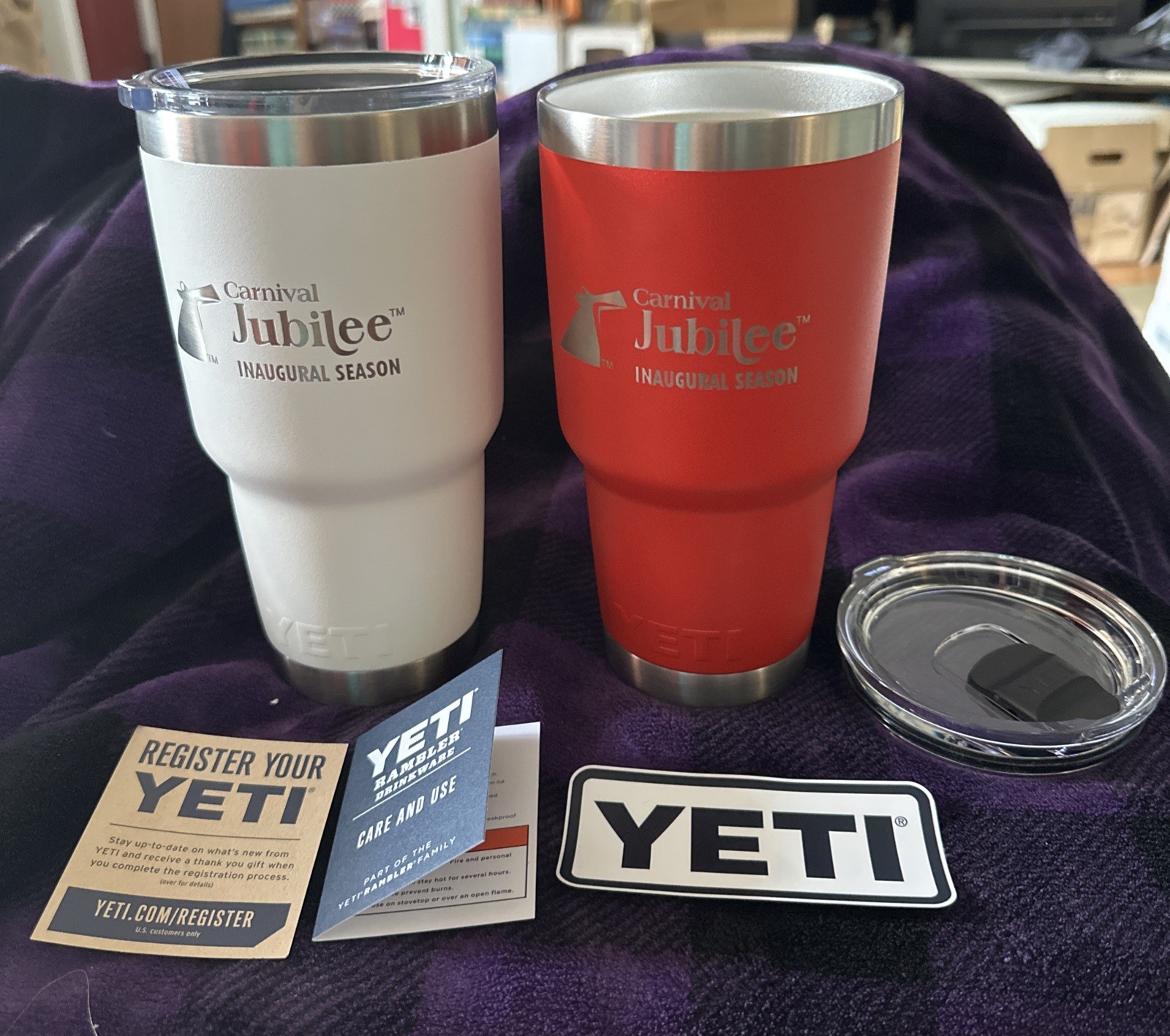 Jubilee Inaugural Season 30 Oz YETI LIMITED EDITION Carnival Cruise Lines New