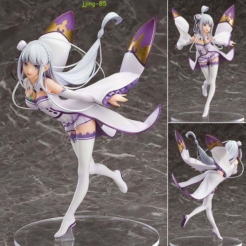 22CM Re:Zero - Starting Life in Another World Emilia PVC Figure Model Ornaments